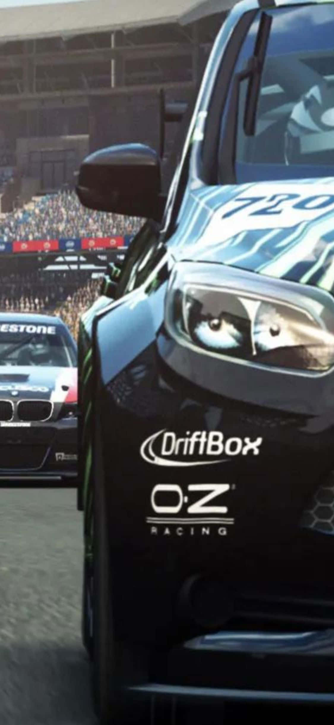 iPhone Xs Grid Autosport Driftbox -tausta Taustakuvat
