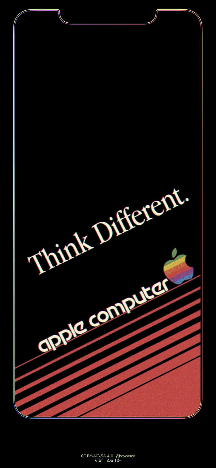 iPhone Xs Max Apple -taustakuva Think Different Taustakuvat