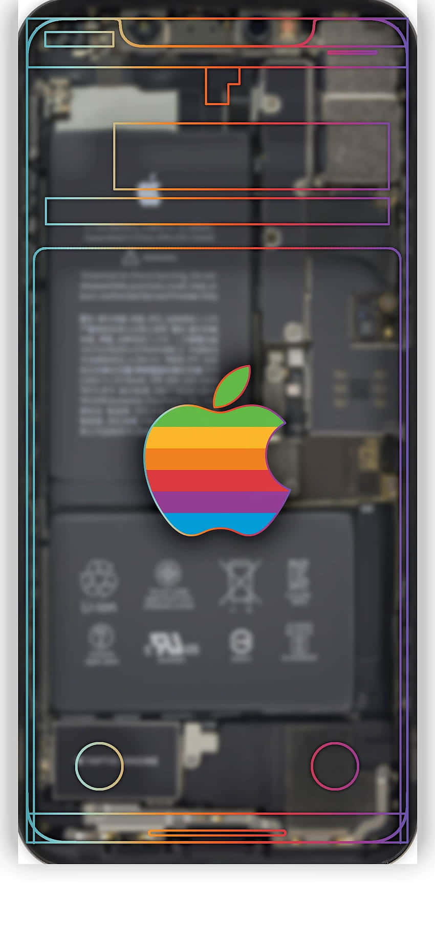 iPhone Xs Max Apple -taustakuva läpinäkyvä näyttö Taustakuvat