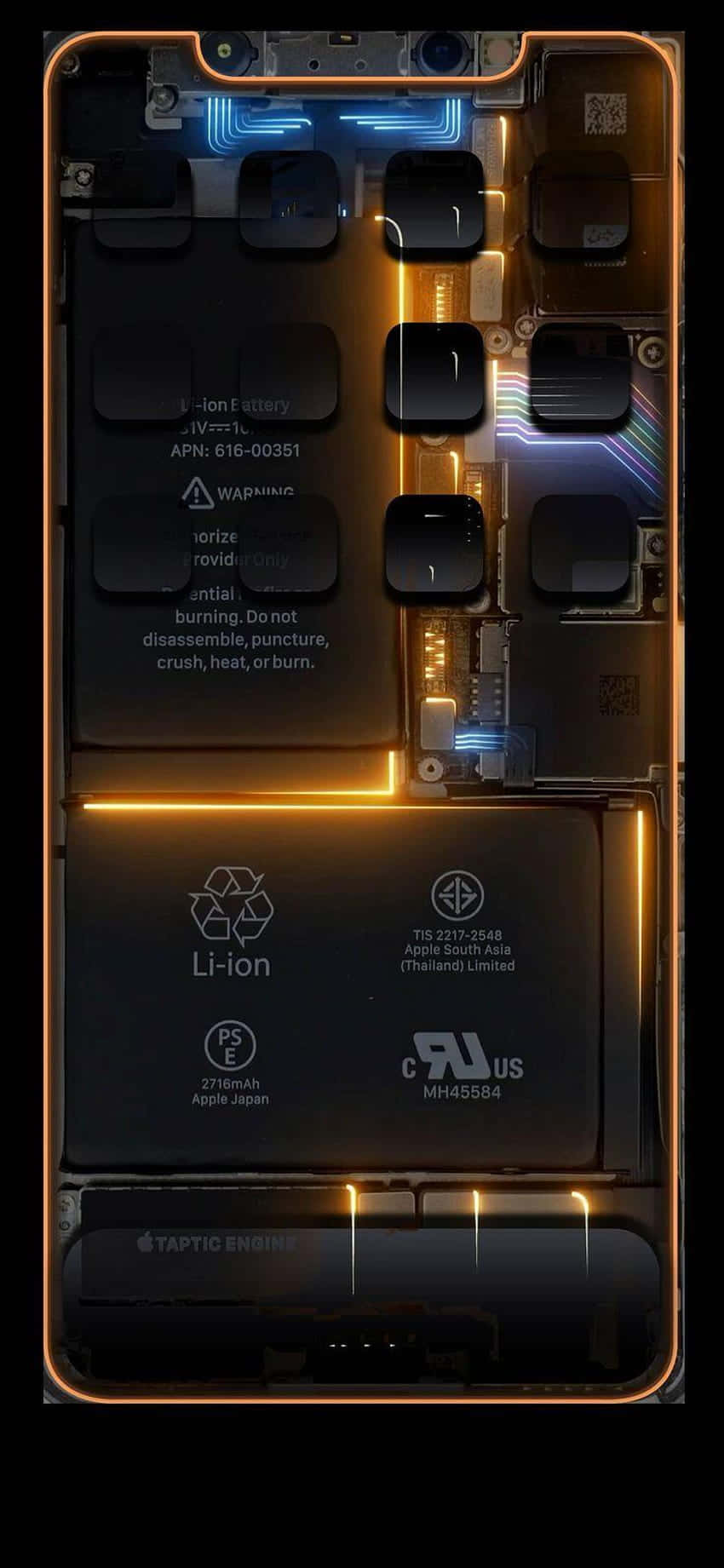 iPhone Xs Max Apple -taustakuva ulkoiset osat Taustakuvat