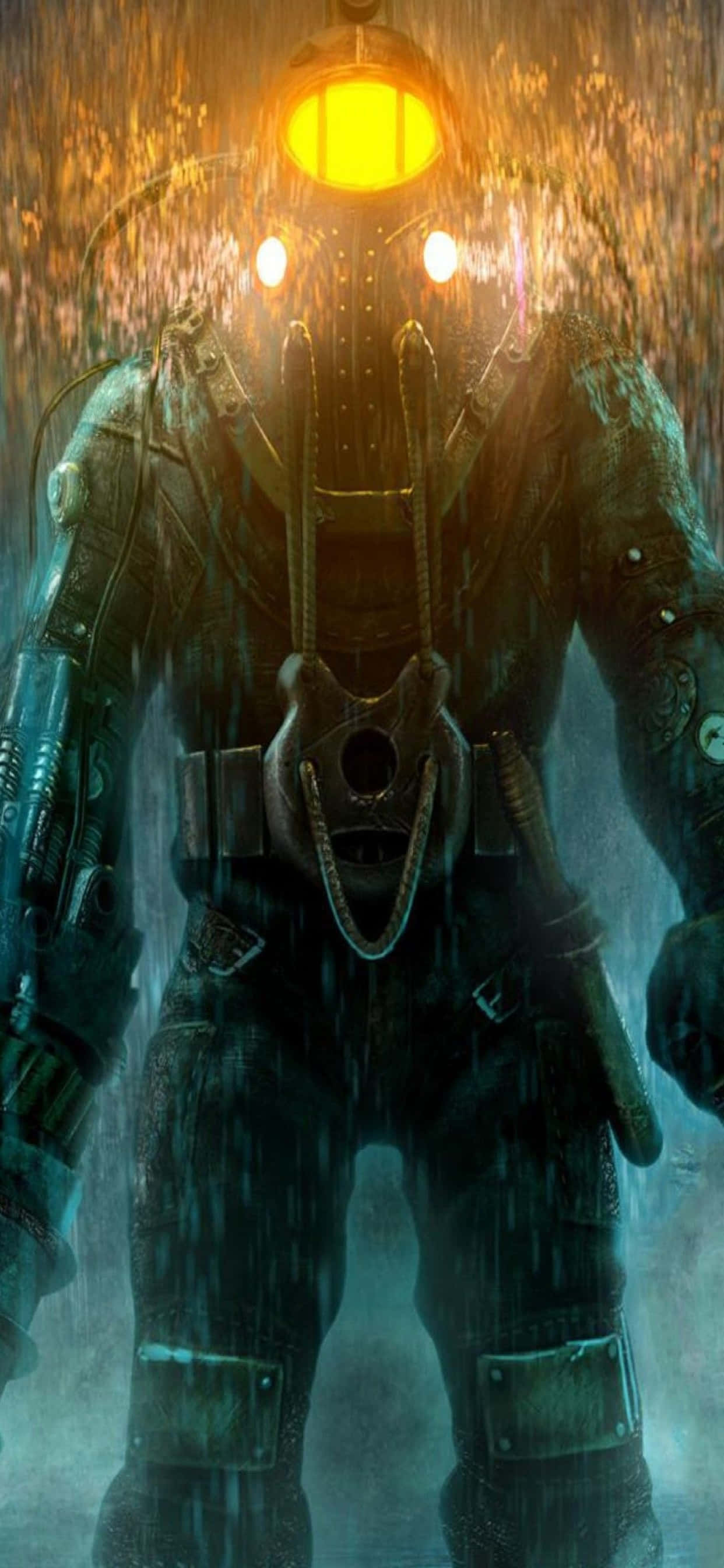 iPhone Xs Max Bioshock Infinite Big Daddy -taustakuva Taustakuvat