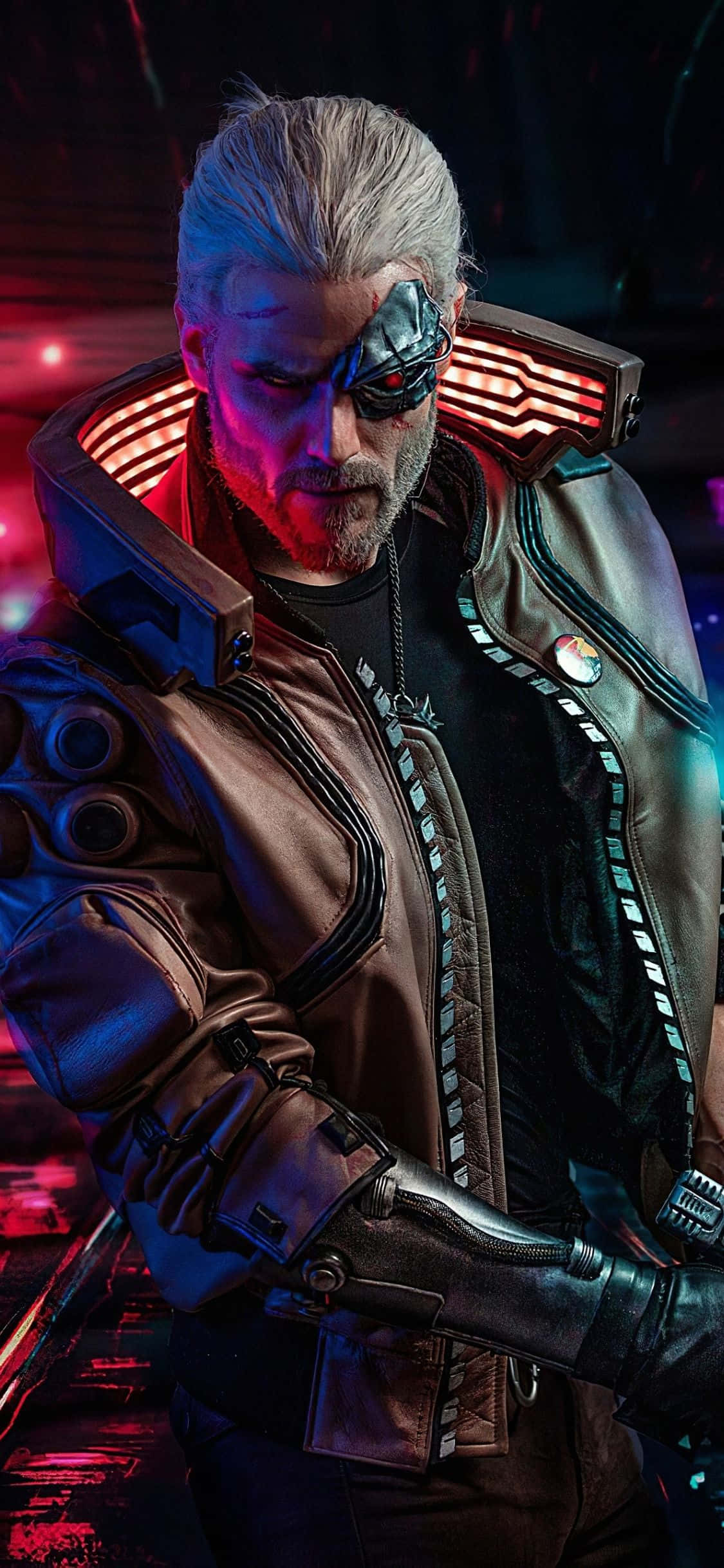 iPhone XS Max Cyberpunk 2077 Geralt Cosplay Taustakuva Taustakuvat