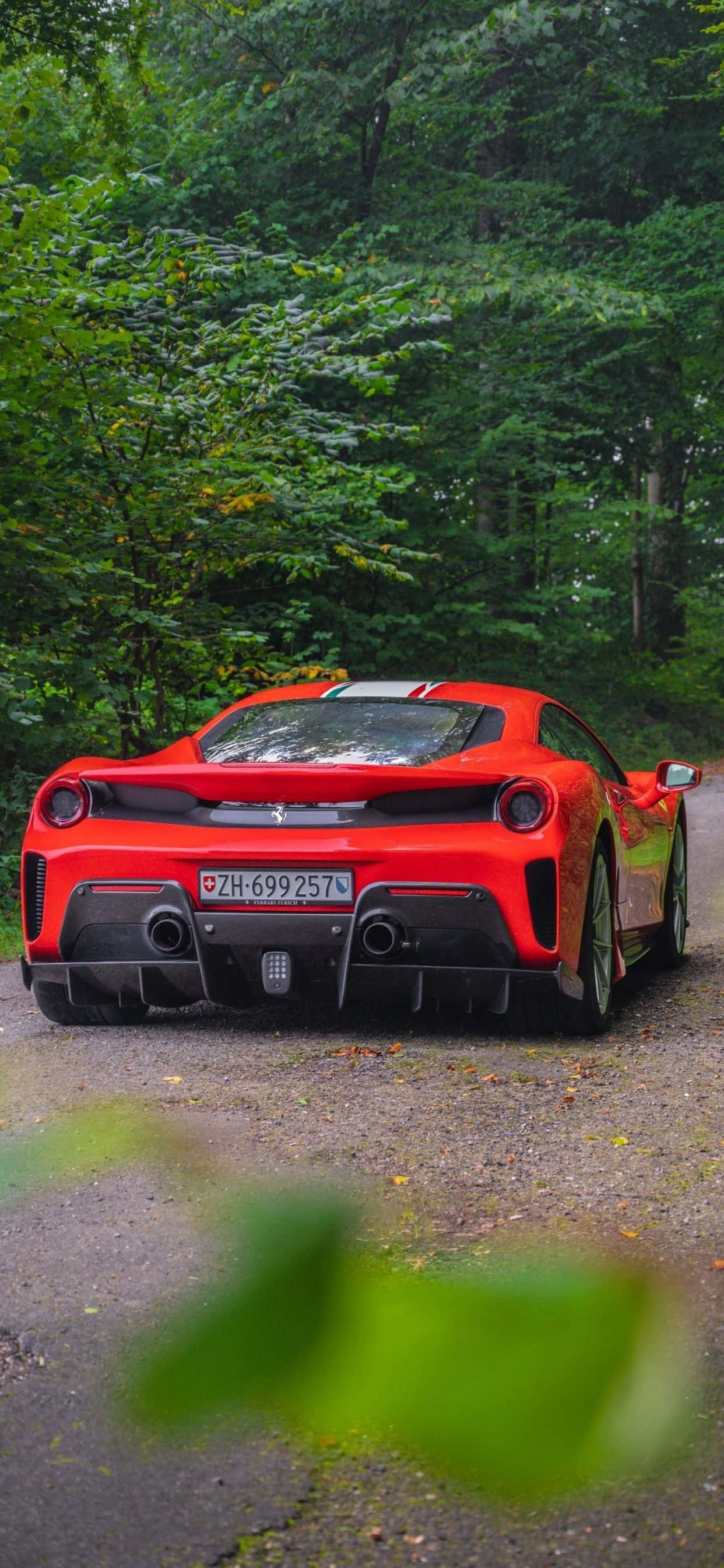 iPhone Xs Max Ferrari Tausta Punainen Ferrari 488 Pista Pysäköitynä Taustakuvat