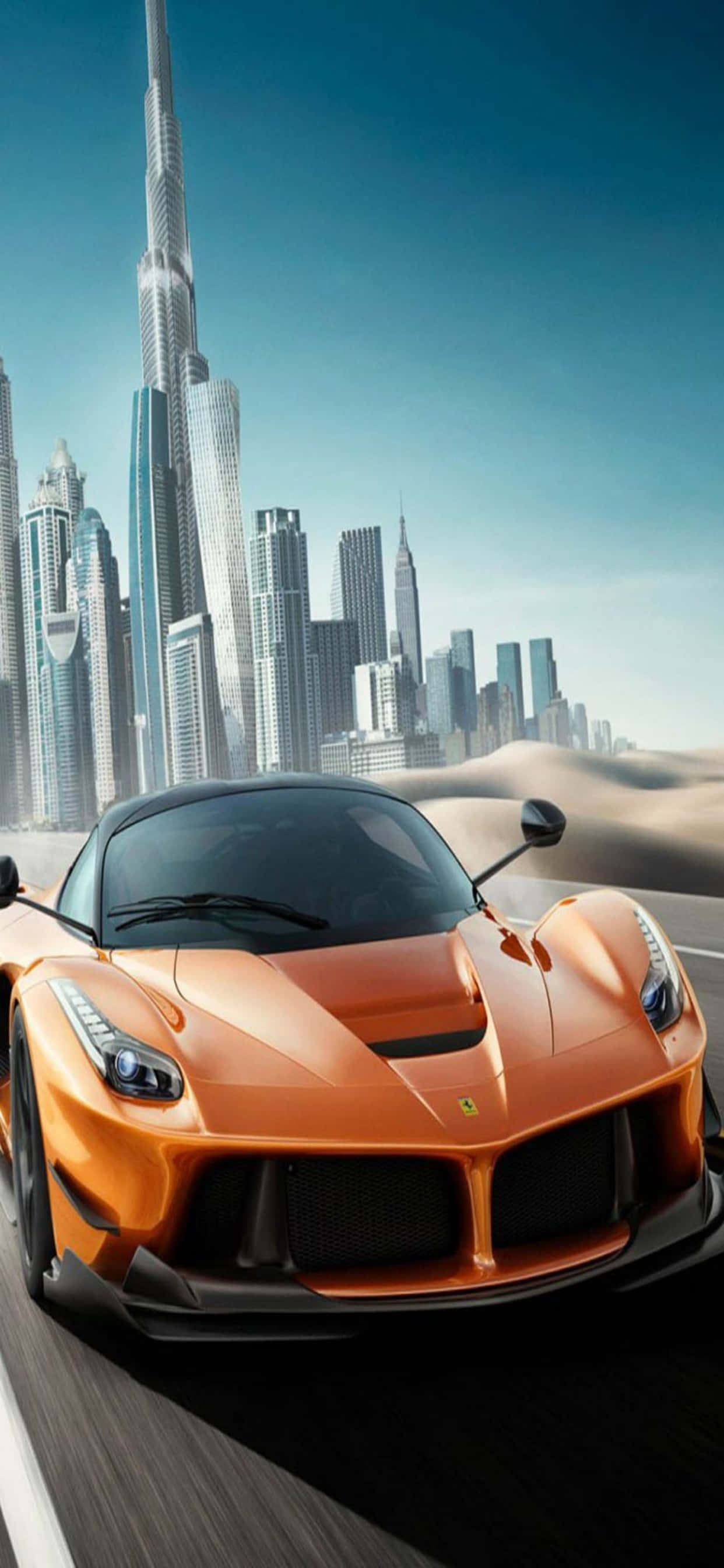 iPhone Xs Max Ferrari -tausta oranssi LaFerrari Taustakuvat