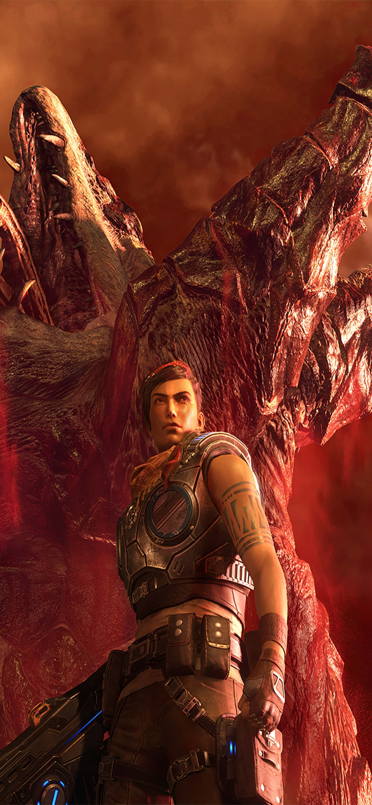 iPhone XS Max Gears Of War 5 Kait Kraken -tausta Taustakuvat