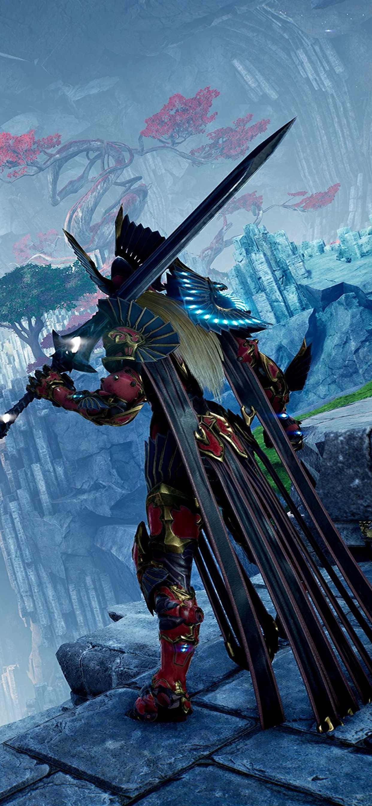 iPhone Xs Max Godfall Phoenix Cliff -taustakuva Taustakuvat