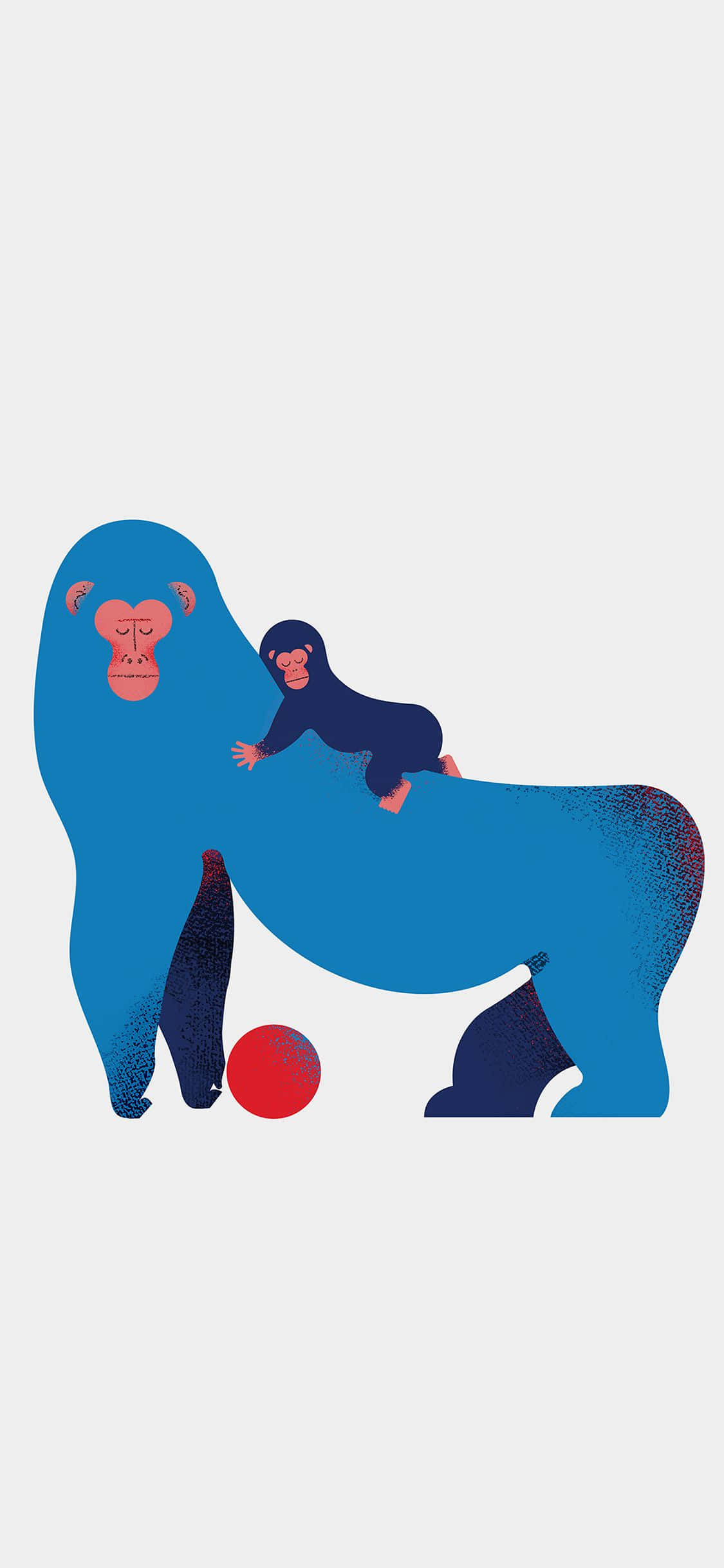 iPhone Xs Max Gorilla Tausta Digitaalinen Taide Taustakuvat