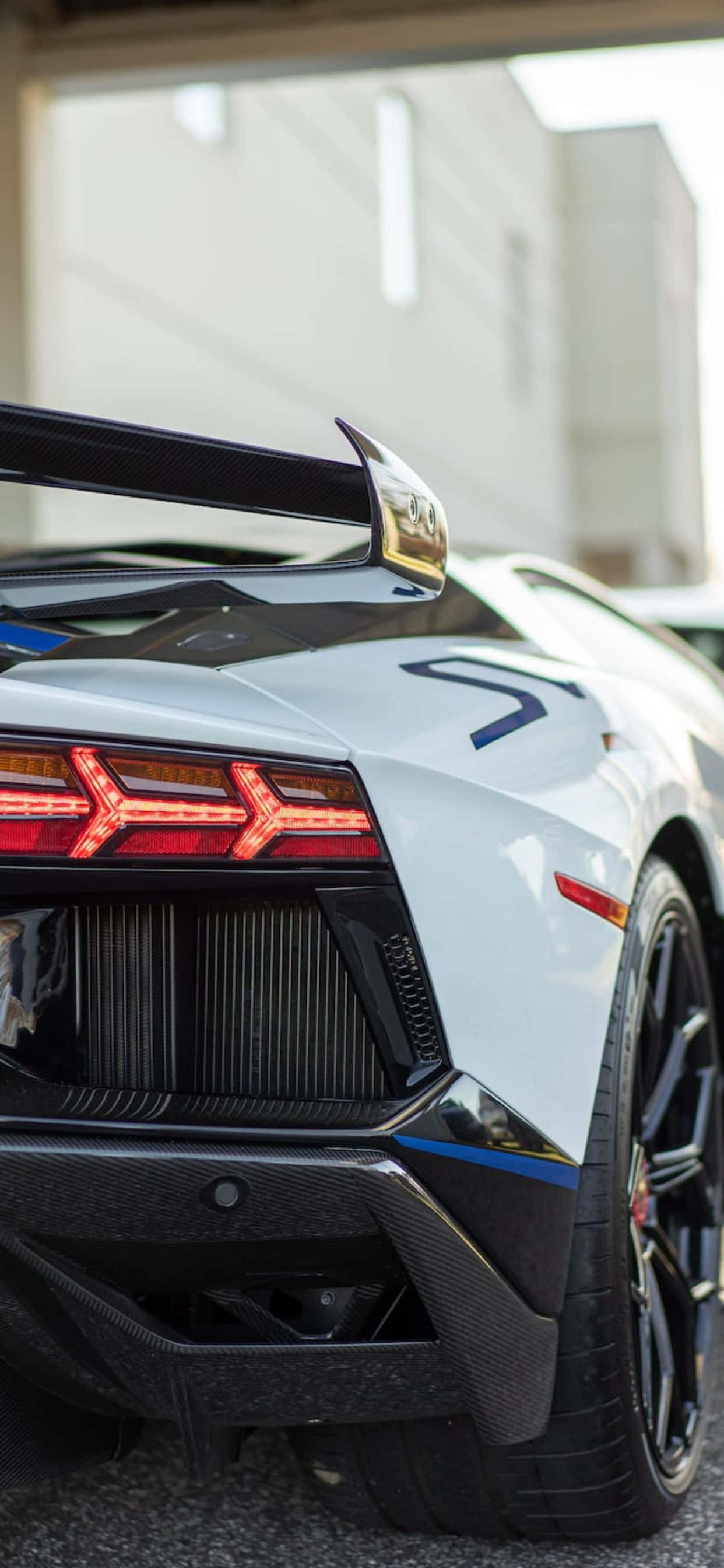 iPhone XS Max Valkoinen Lamborghini Taka Tausta Taustakuvat