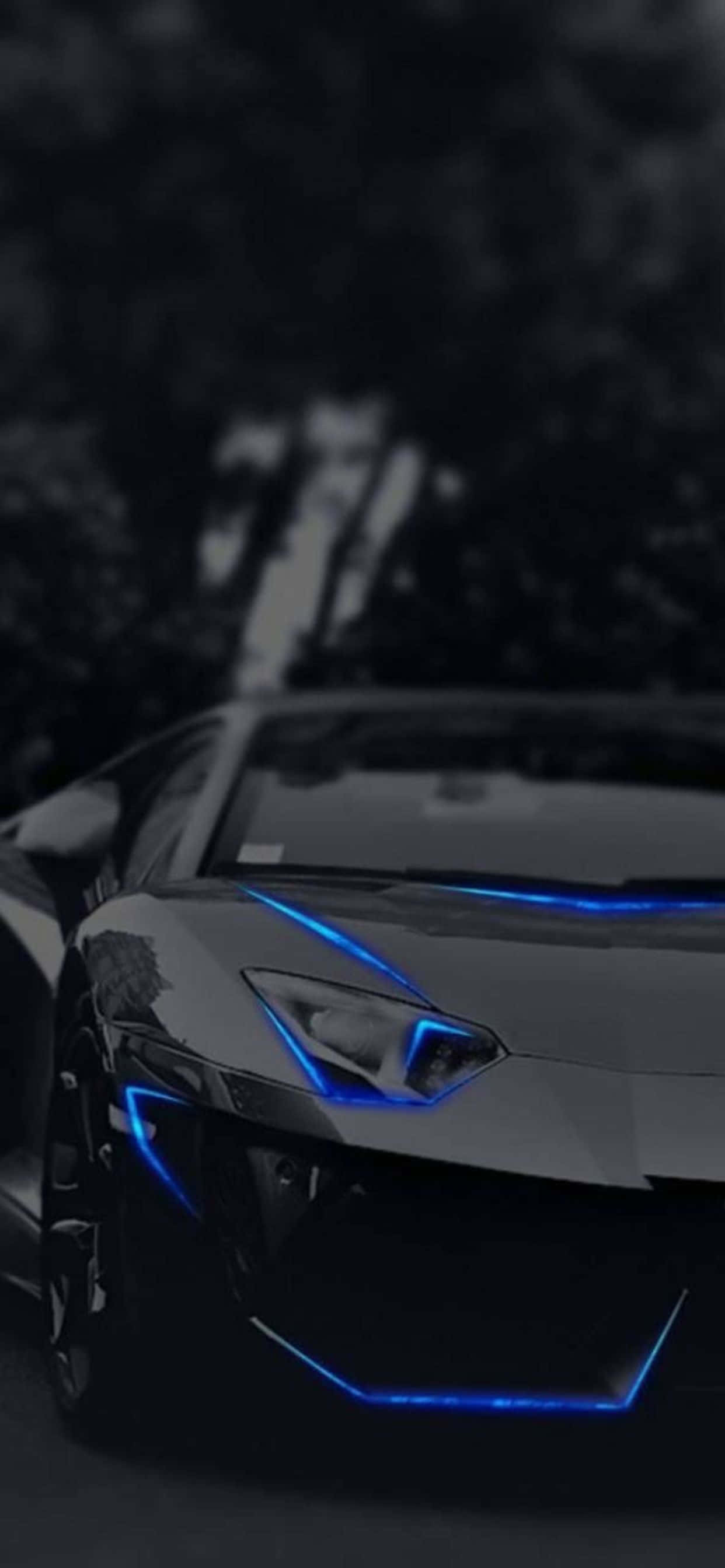 iPhone XS Max Lamborghini Sininen Tausta Taustakuvat