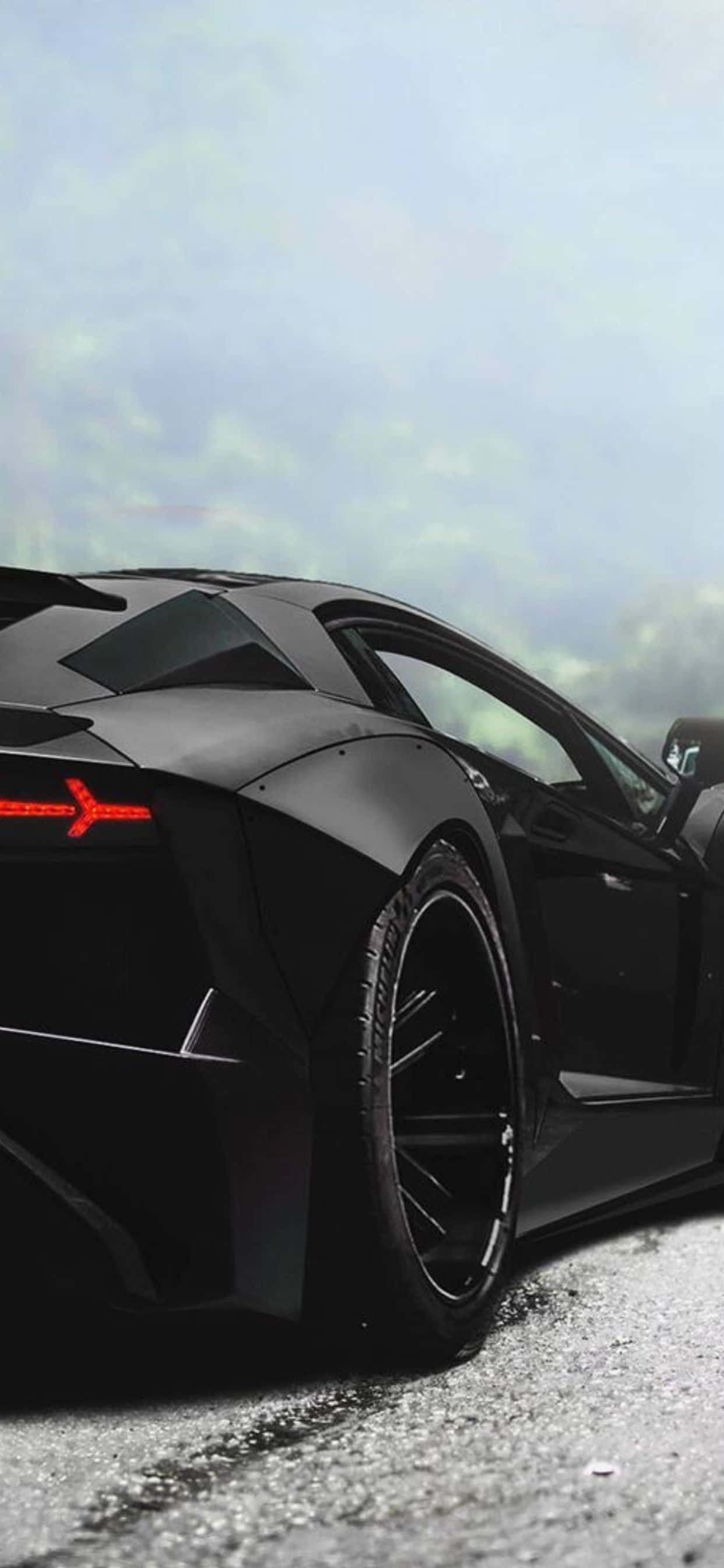 iPhone XS Max Lamborghini Musta Takaosa Tausta Taustakuvat