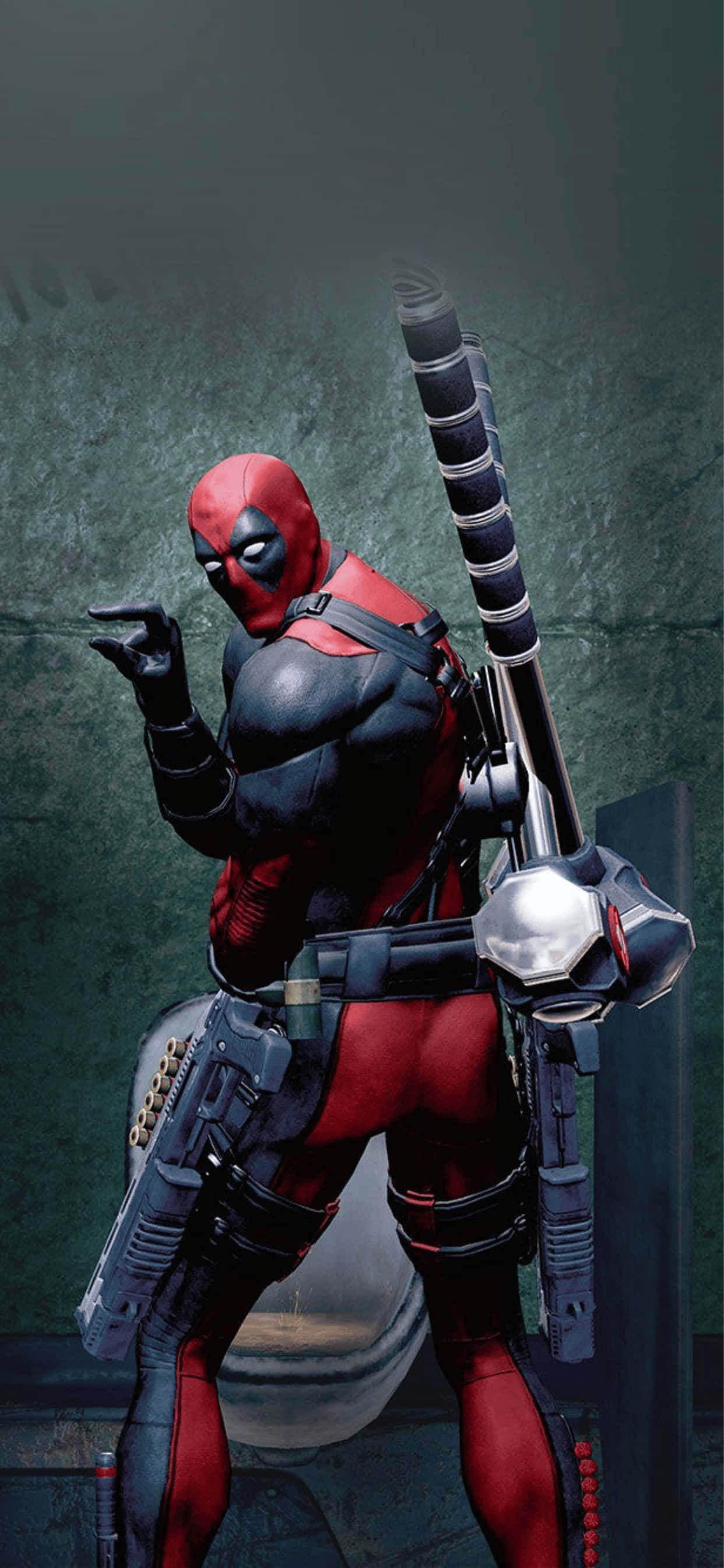 iPhone XS Max Marvel-supersankari Deadpool -tausta Taustakuvat