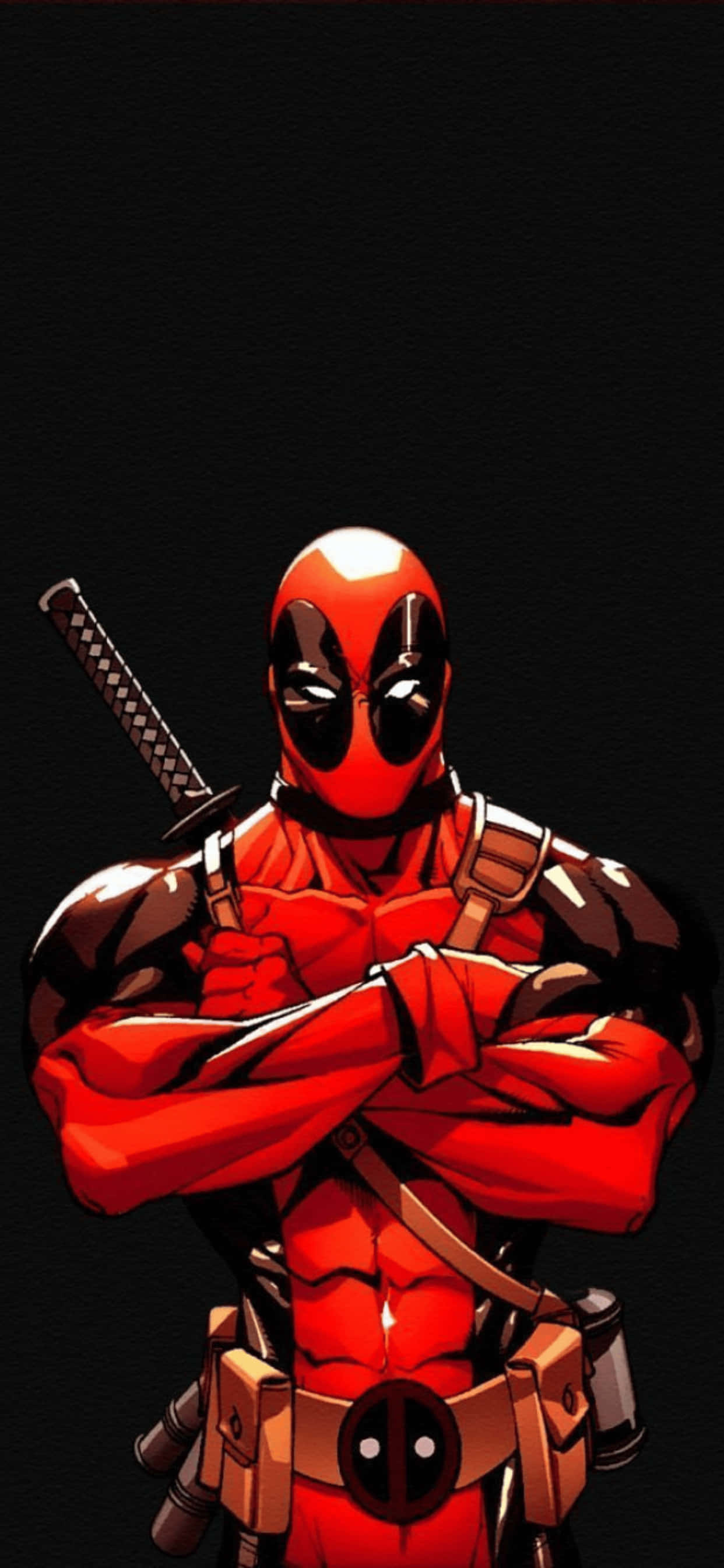 iPhone XS Max Marvel Deadpool -taustakuva Taustakuvat