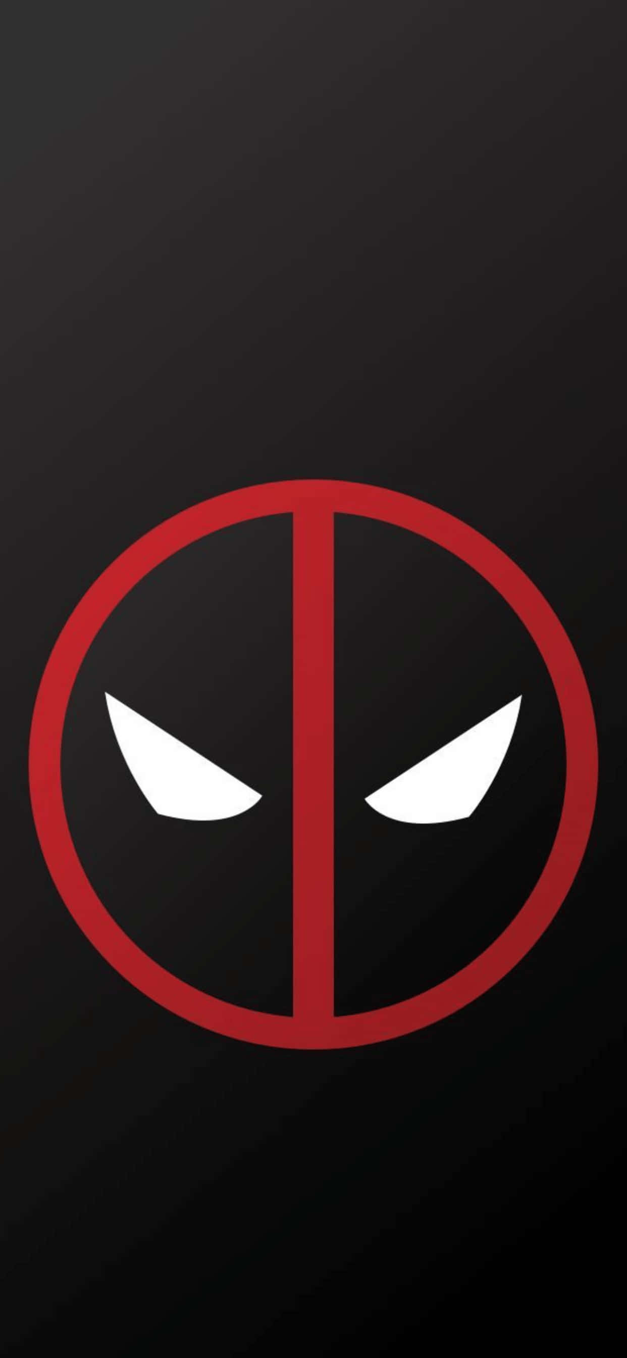 iPhone XS Max Marvel Deadpool Logo Tausta Taustakuvat