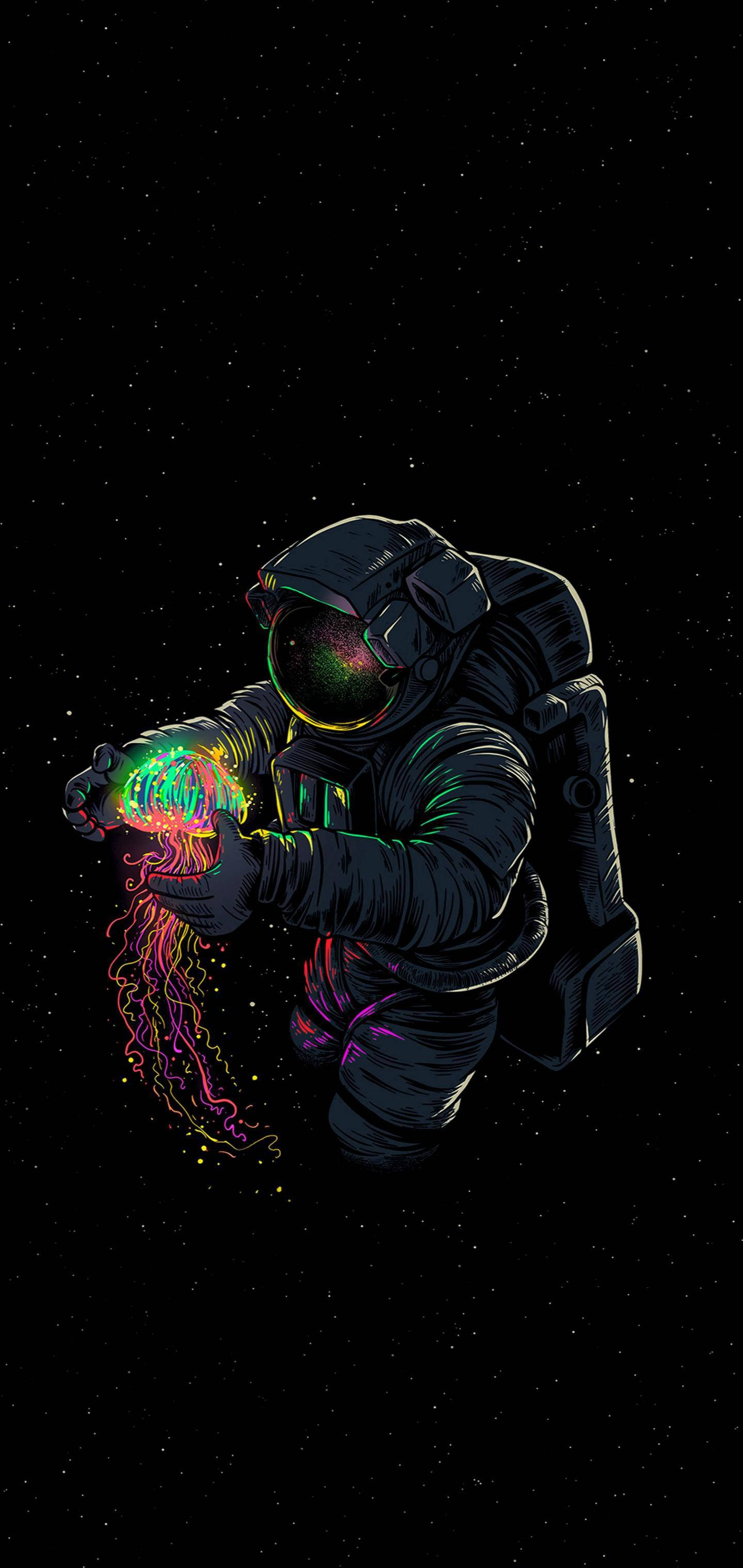 iPhone XS Max OLED Astronautti Taide Taustakuvat