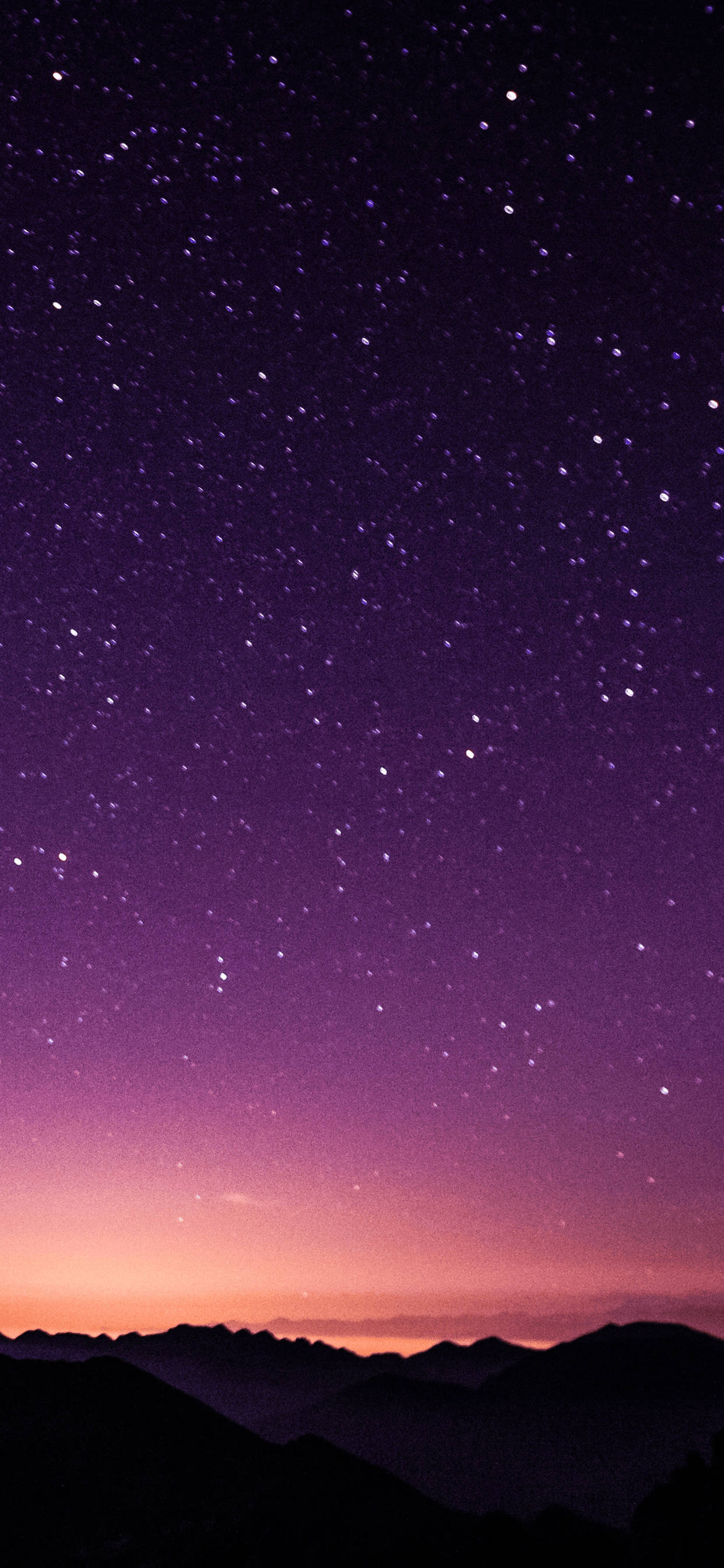 iPhone XS Max OLED Violetti Tähtitaivas Taustakuvat