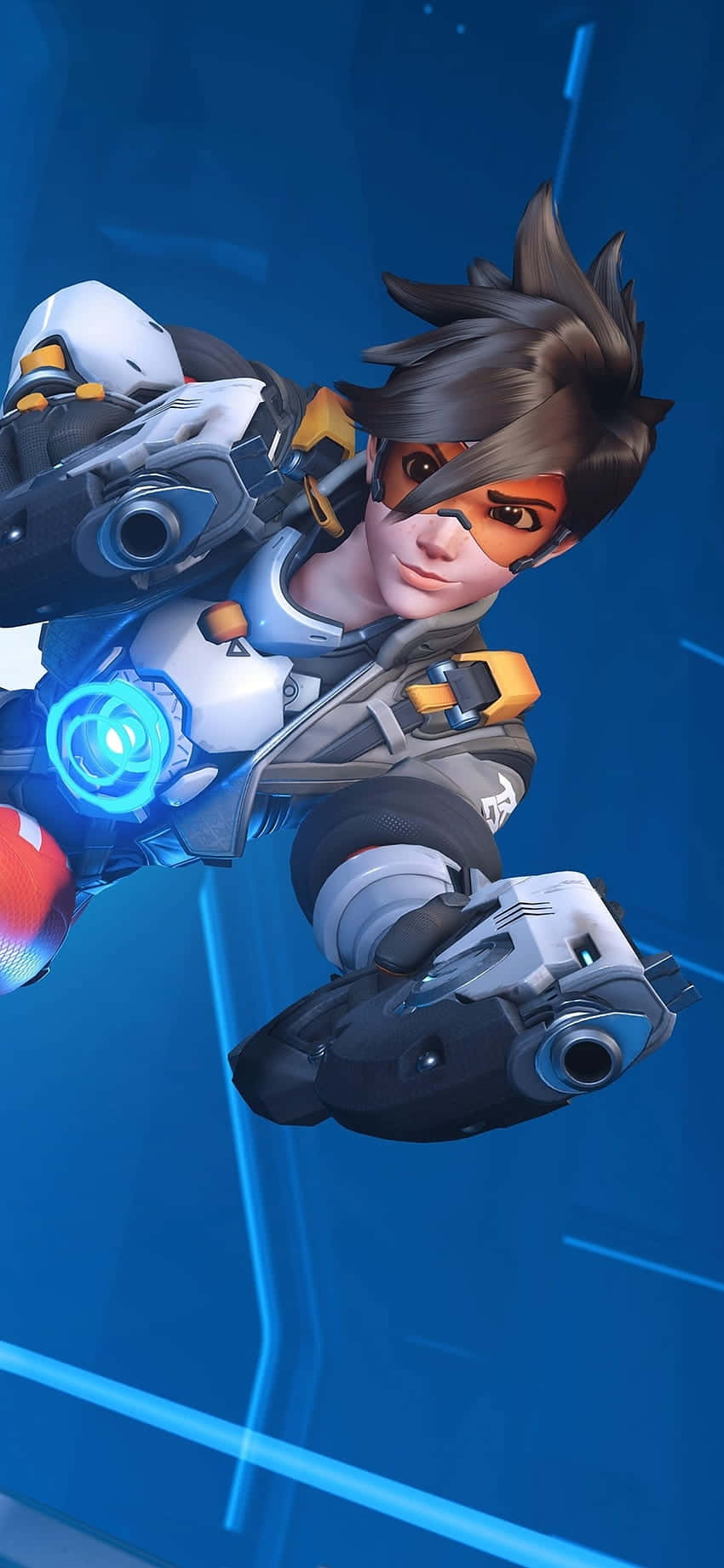 iPhone Xs Max Overwatch Tausta Tracer Kaksoisaseilla Taustakuvat