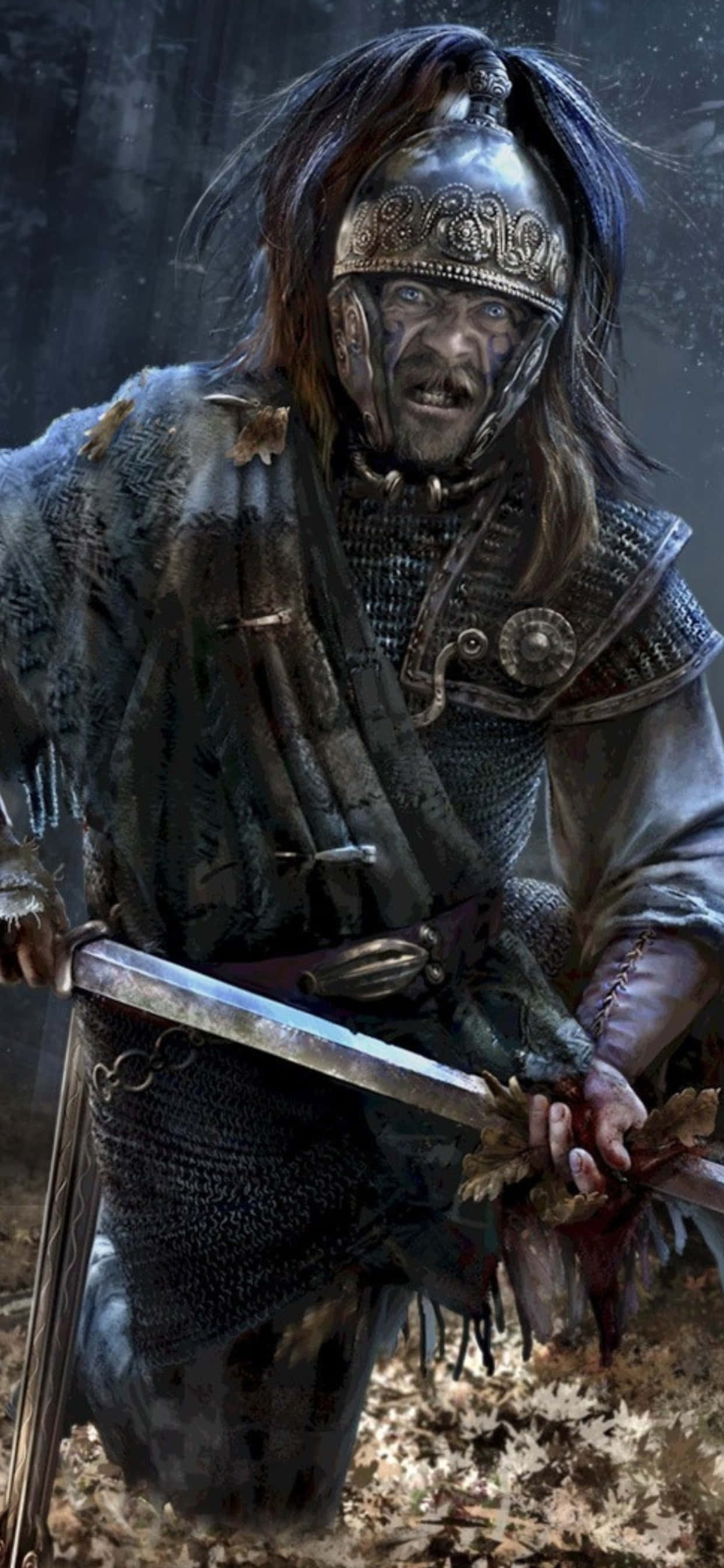 iPhone XS Max Total War Attila -keltisotauristaustakuva Taustakuvat