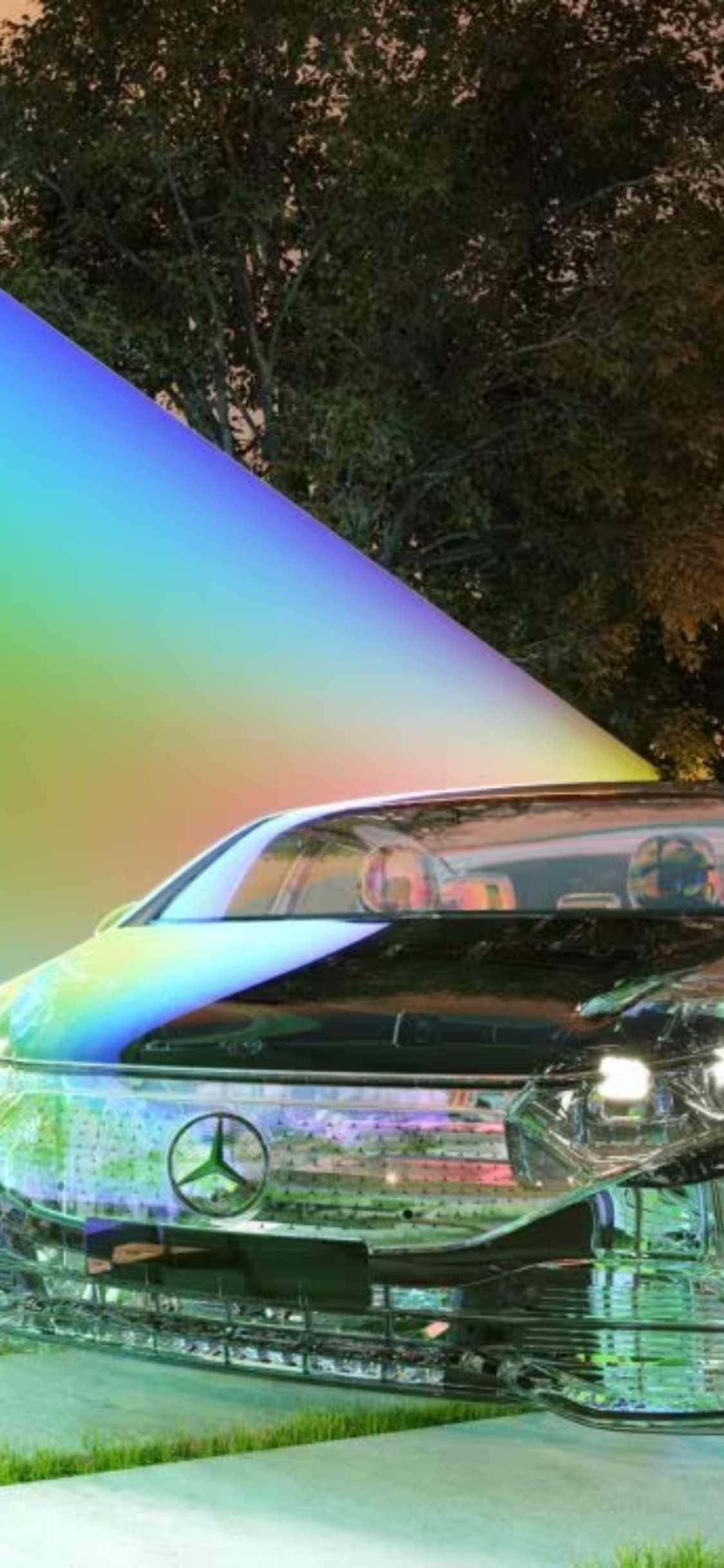 iPhone Xs Mercedes -tausta Heijastava Mercedes-Benz S-Class Taustakuvat