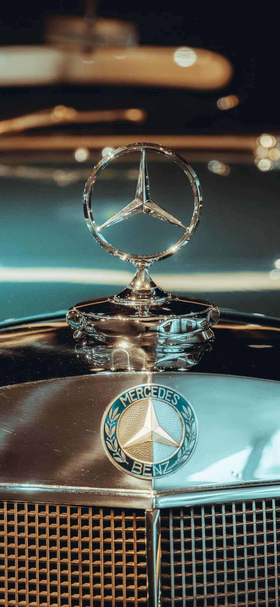 iPhone Xs Mercedes -tausta Harmaa Mercedes-Benz 500K Taustakuvat