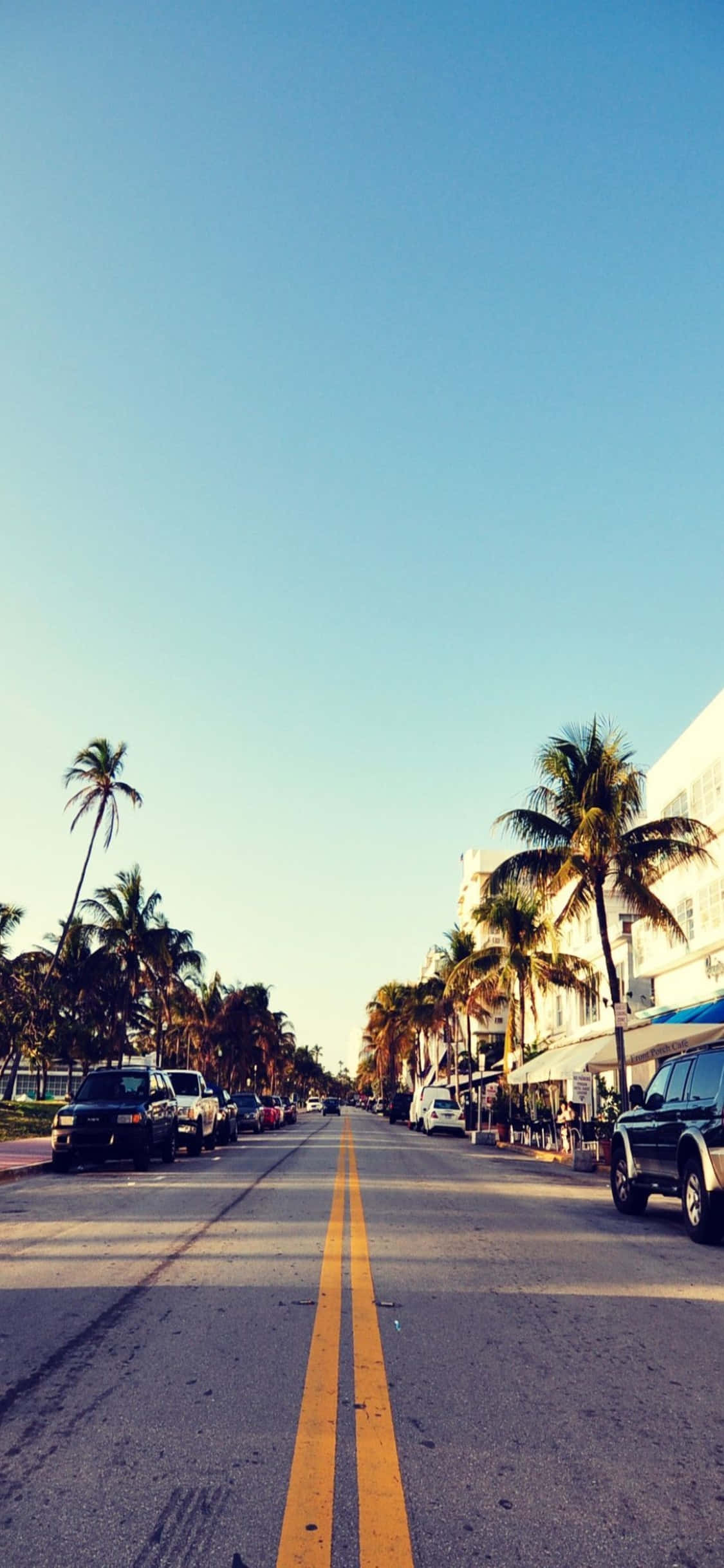 iPhone XS Miami Beach -tausta Taustakuvat