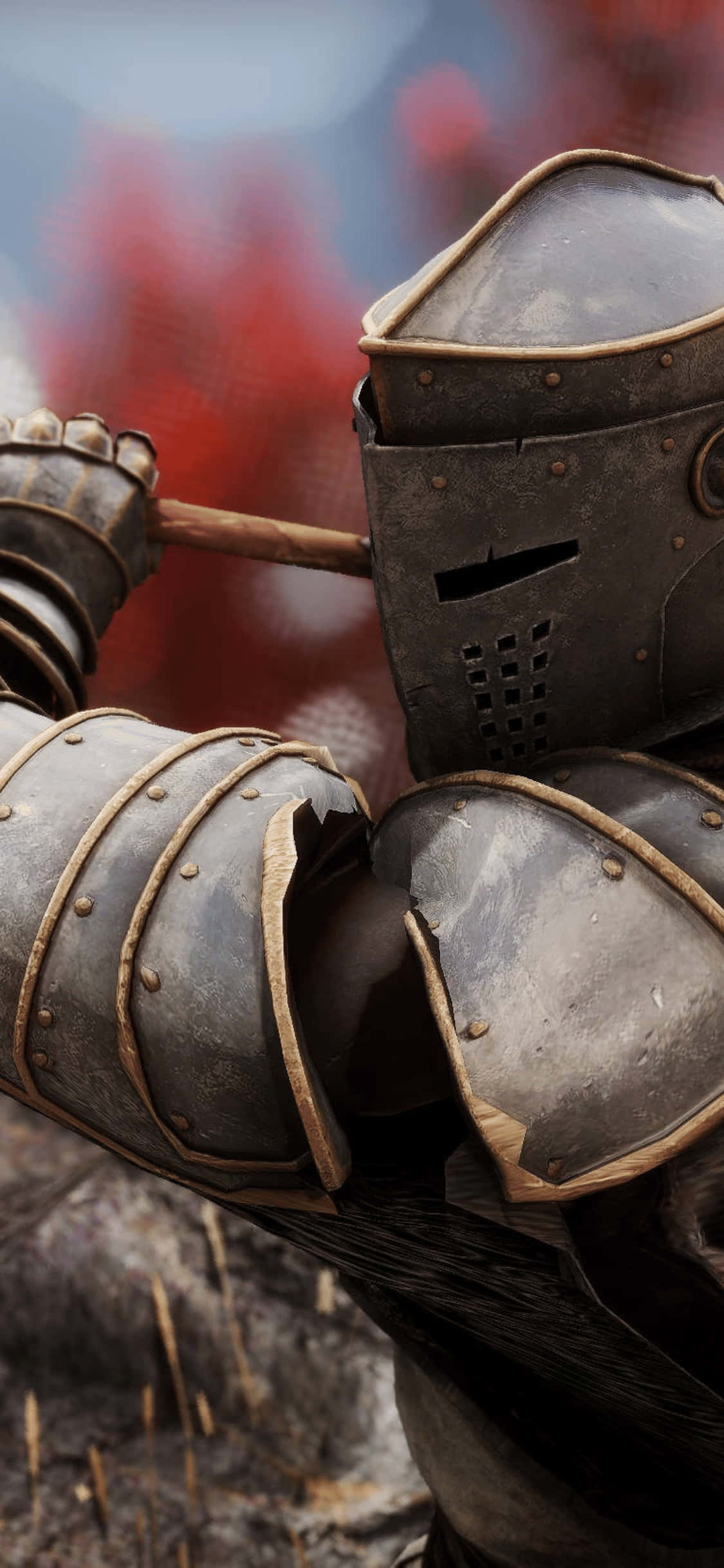 iPhone XS Mordhau -soturi sumea tausta Taustakuvat