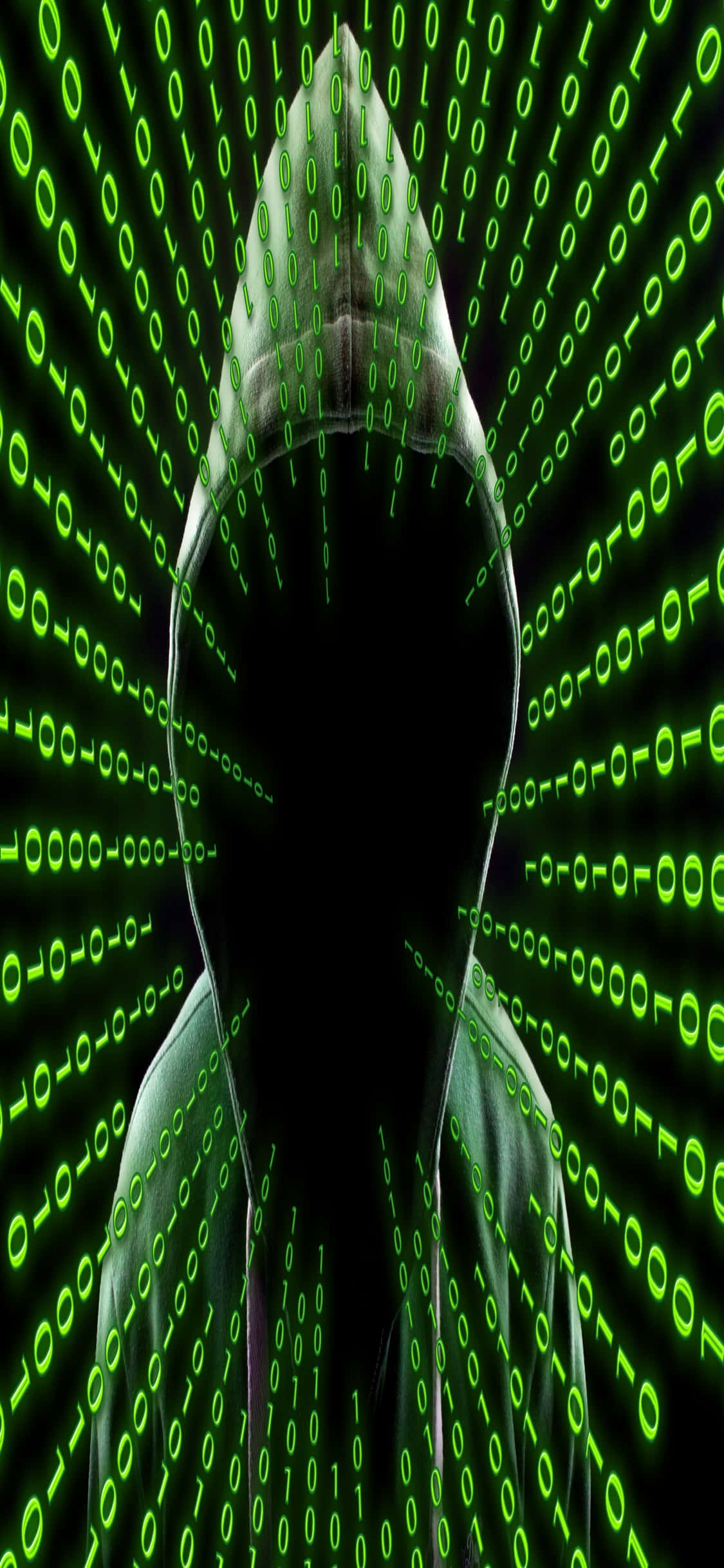 iPhone Xs -ohjelmointitausta Hacker-huppu Taustakuvat