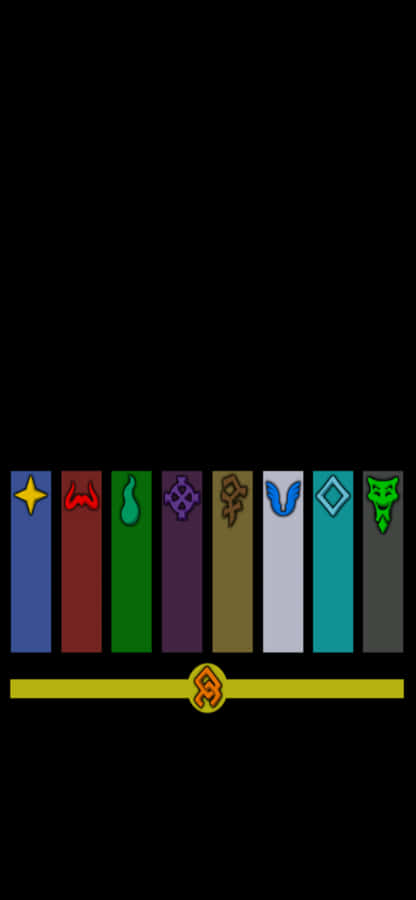 iPhone Xs Runescape tausta eri klaanien logoilla Taustakuvat
