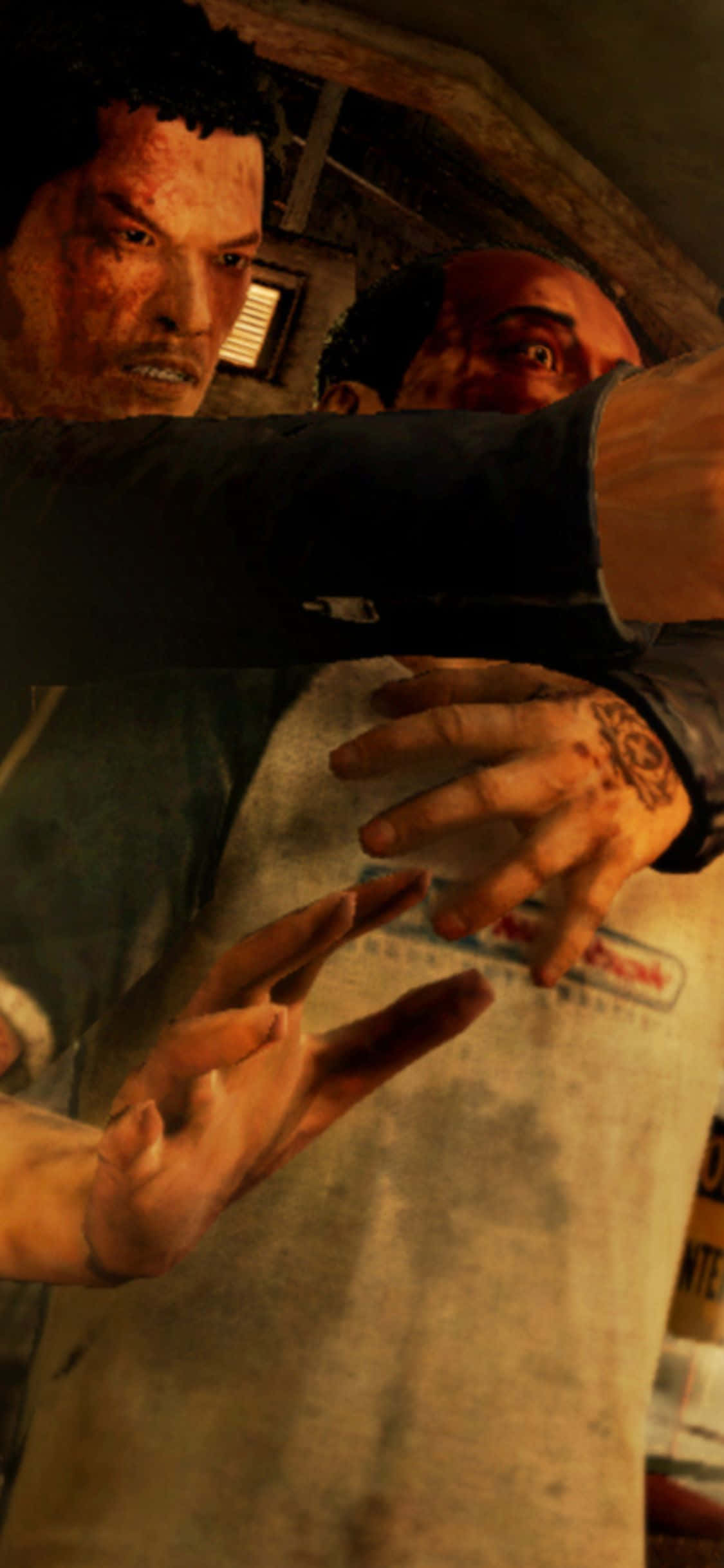 iPhone Xs Sleeping Dogs Wei Triad -kilpi -tausta Taustakuvat