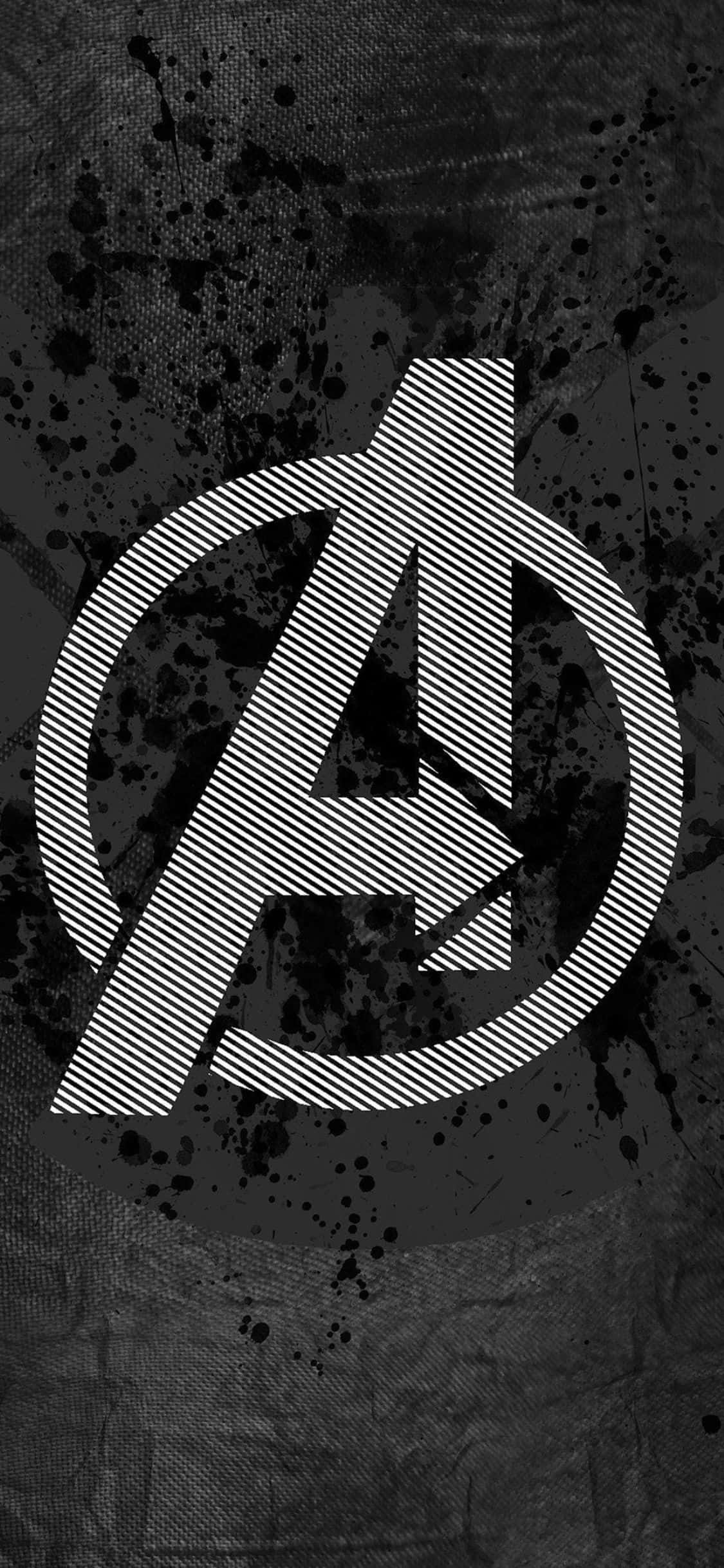 iPhone XS teksturoitu Avengers-logo tausta Taustakuvat