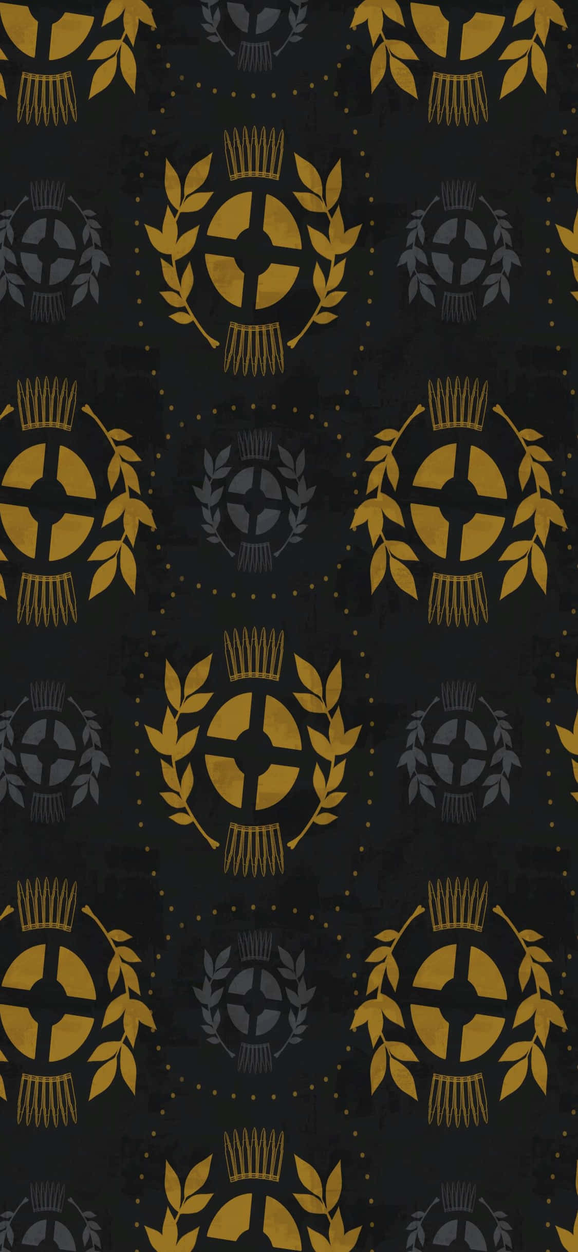iPhone XS TF2 -taustakuva ranking-logo kultakuviolla Taustakuvat