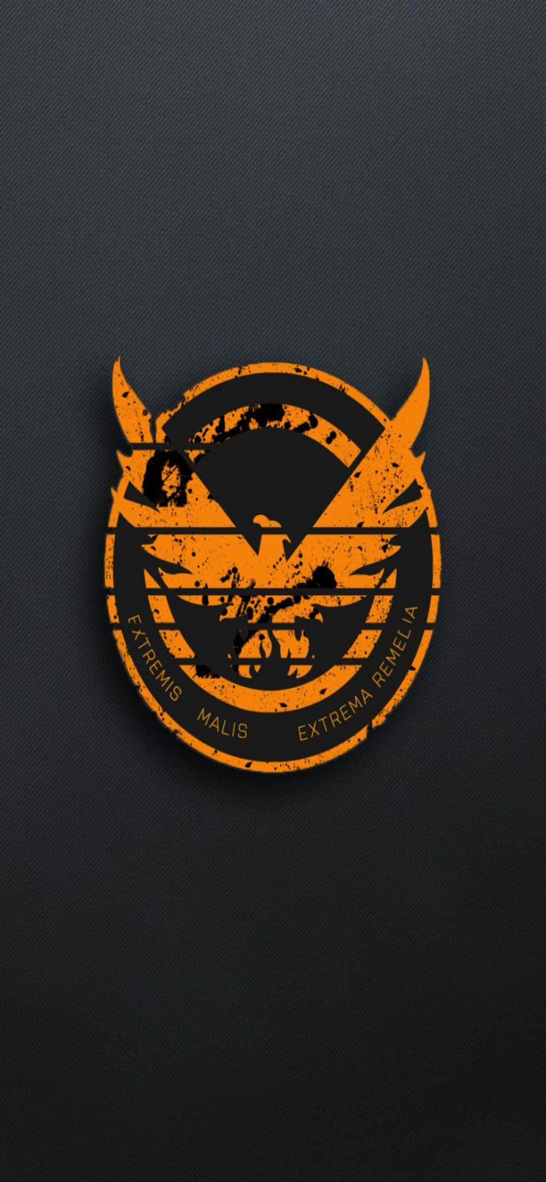 iPhone Xs The Division - Taustakuva - Oranssi Feeniks-logo Taustakuvat