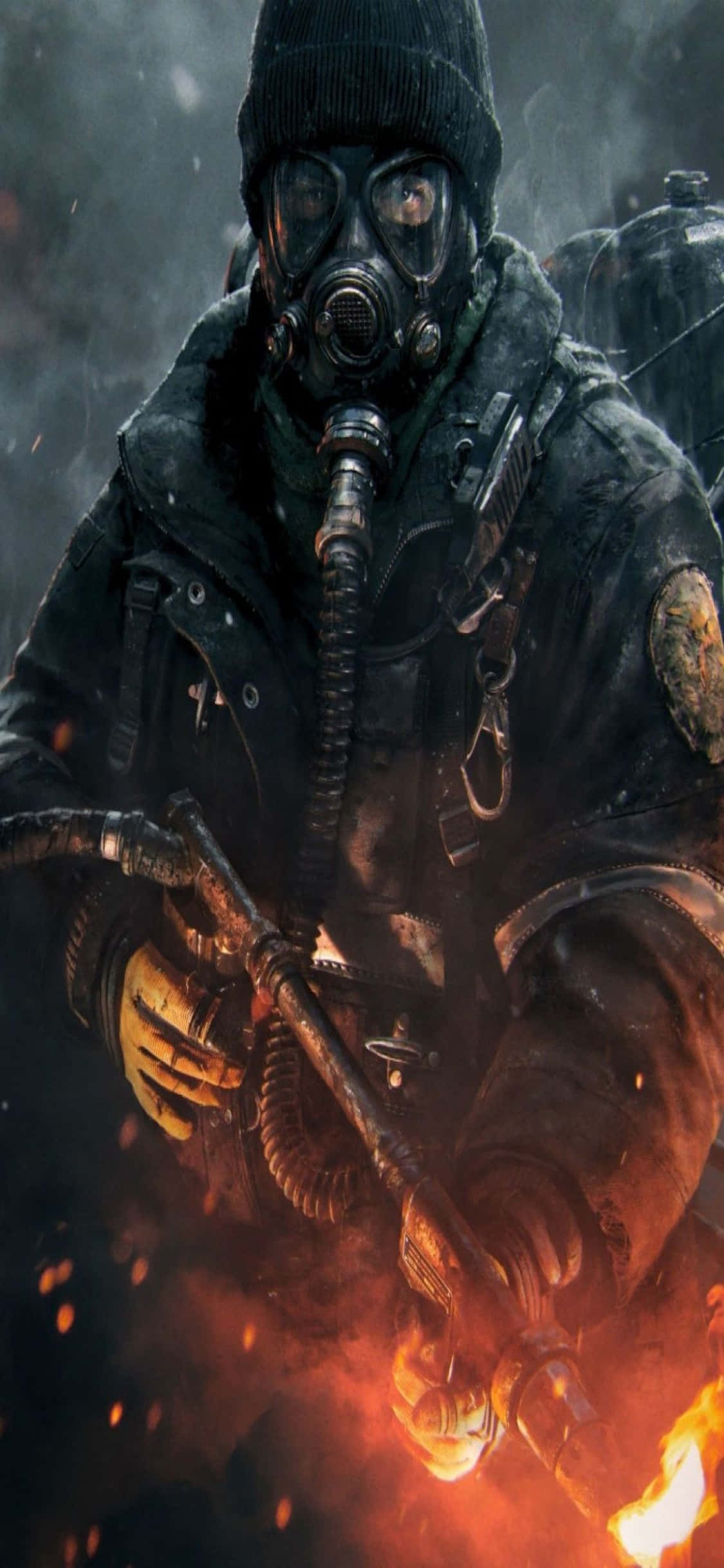 iPhone Xs The Division -tausta liekinheitin Taustakuvat
