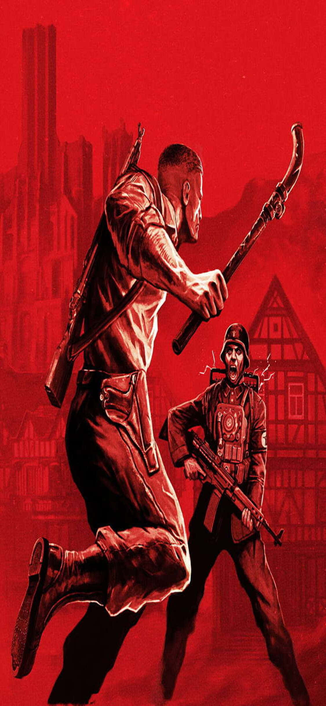iPhone Xs Uusimmalla ‘Wolfenstein II’ -Videopelillä Taustakuvat