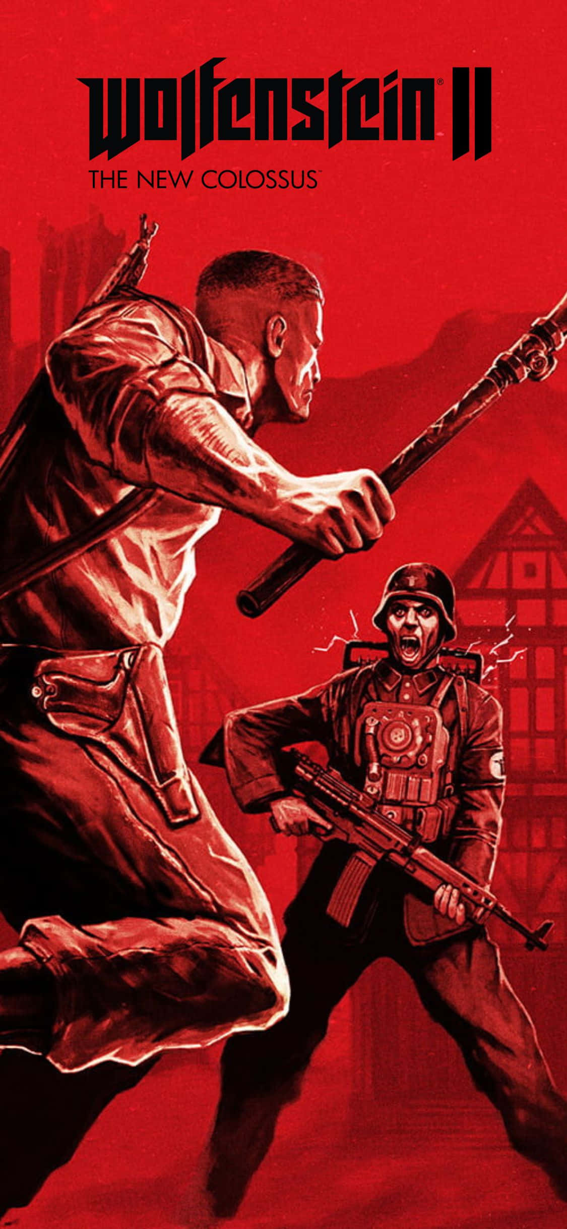 iPhone Xs Wolfenstein Ii Bloody Red -tausta Taustakuvat