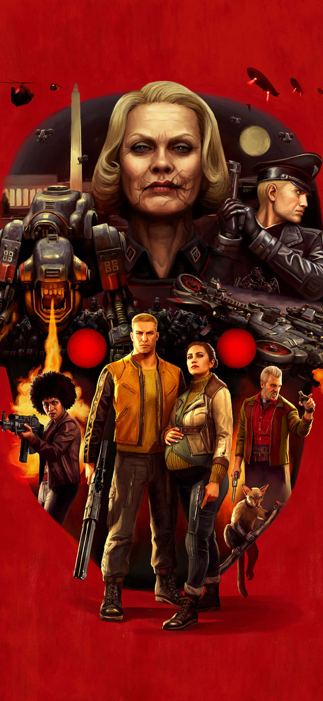 iPhone Xs Wolfenstein II -julistetaustakuva Taustakuvat