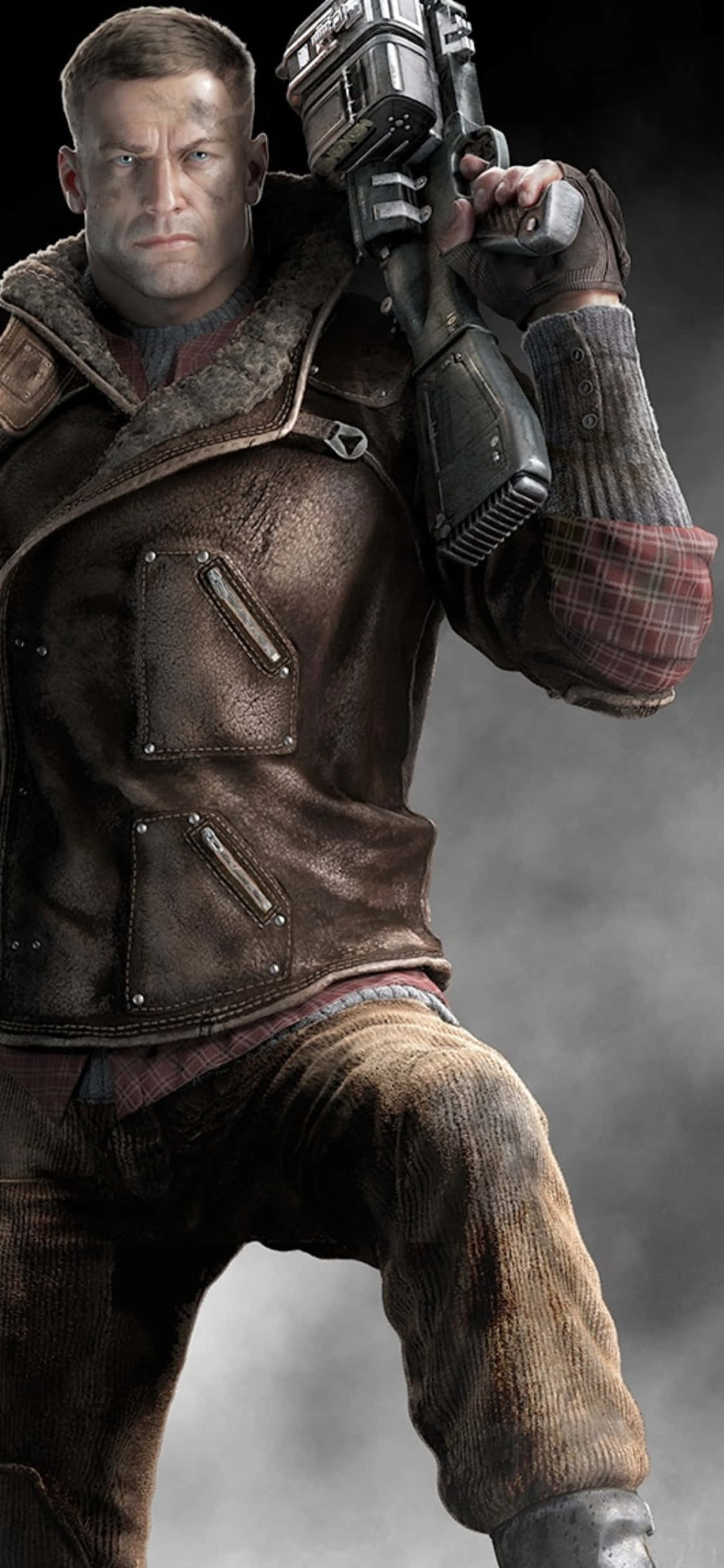 iPhone Xs Wolfenstein II B.J. Blazkowicz asetausta Taustakuvat