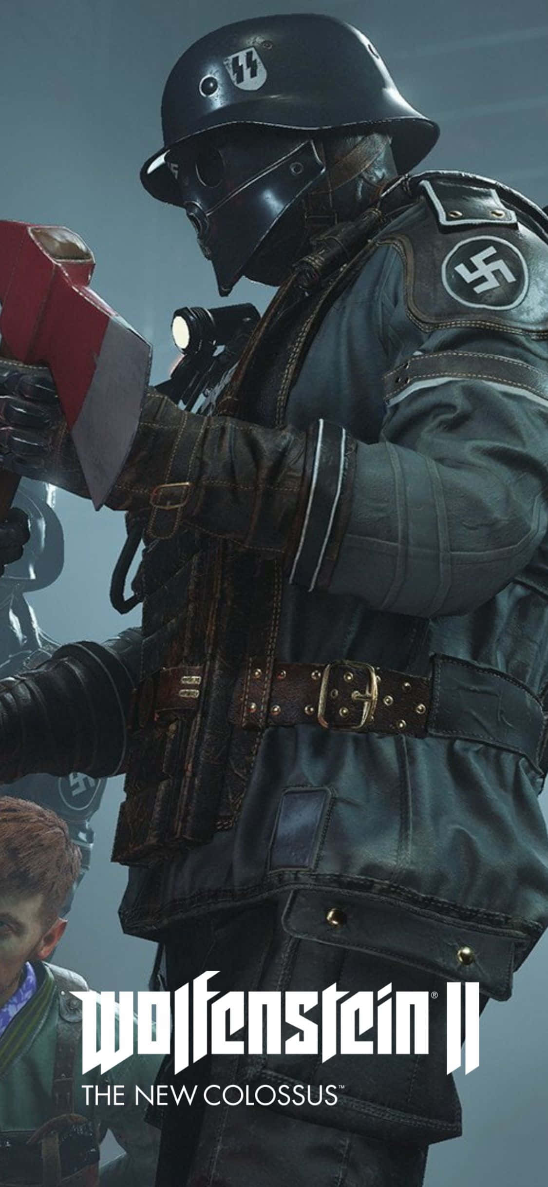 iPhone Xs Wolfenstein Ii Panttivankikohtaus Julistetausta Taustakuvat