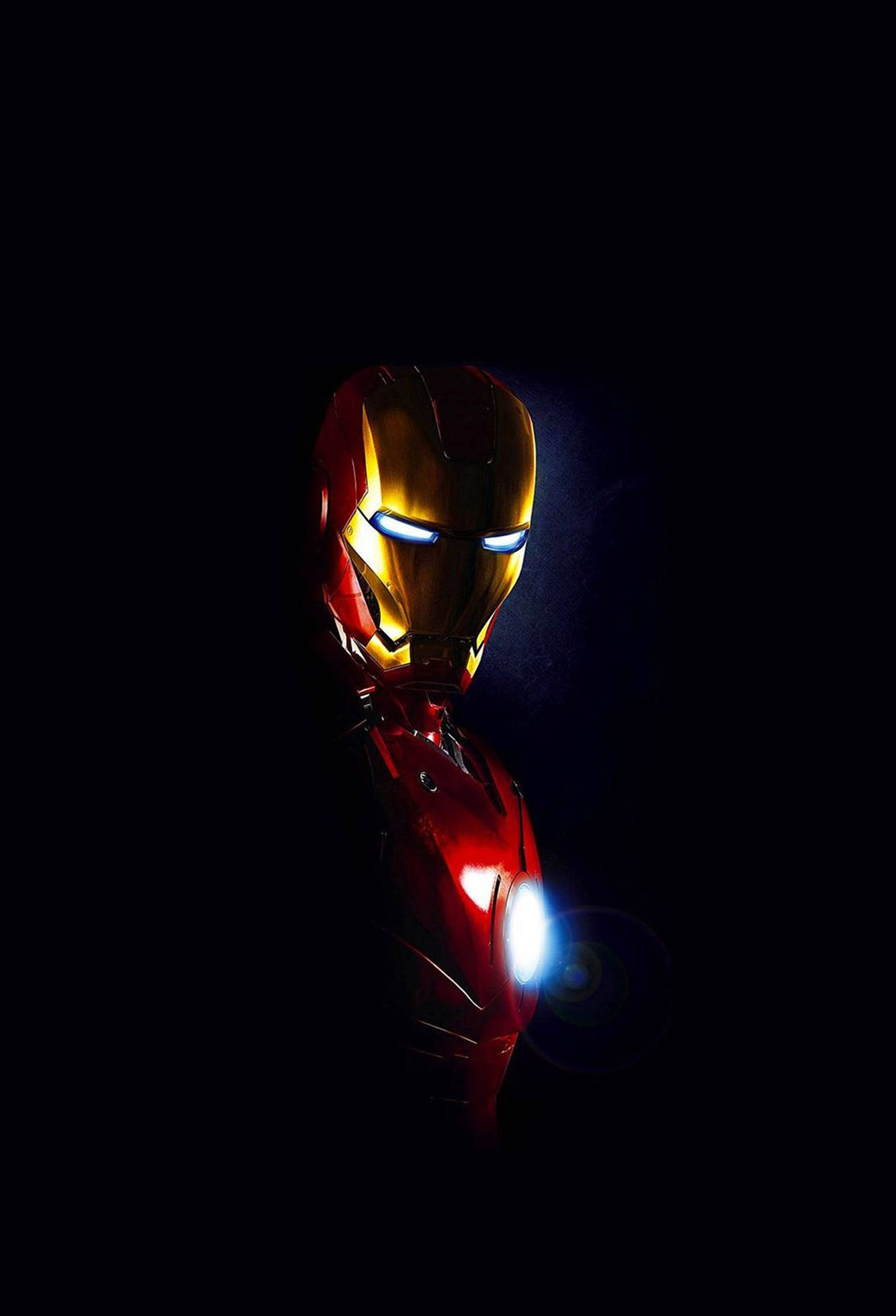 Iron Man 4K iPhone musta tausta Taustakuvat