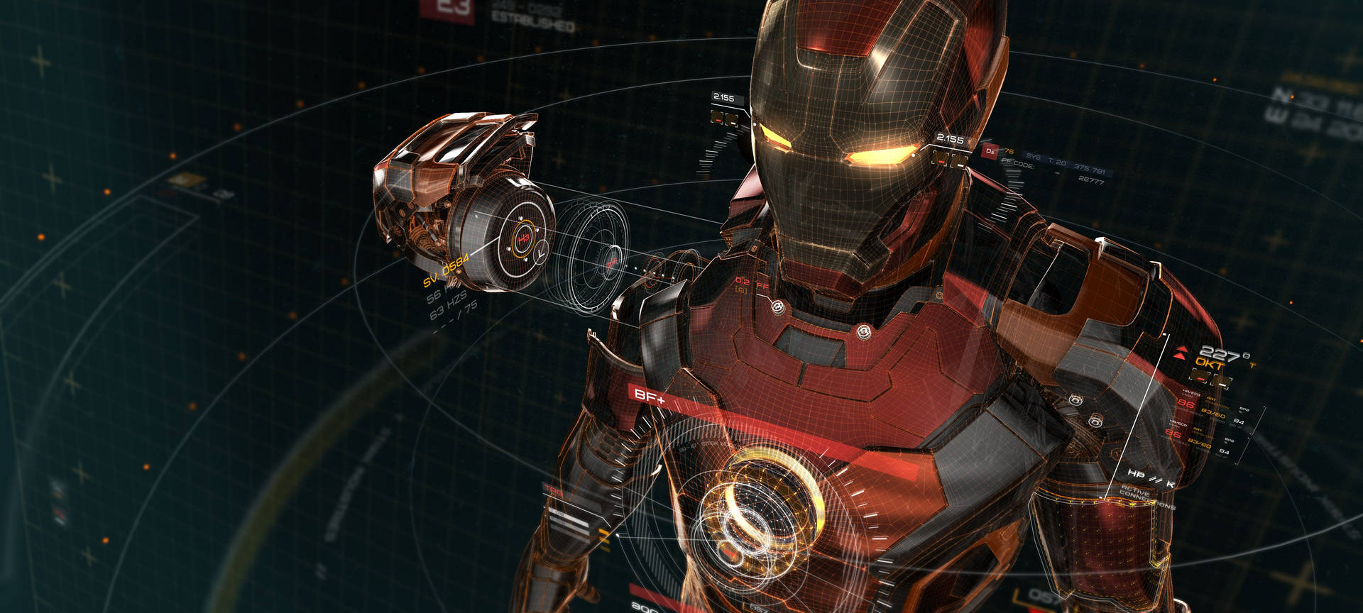 Iron Man AI-skannaus taustakuva