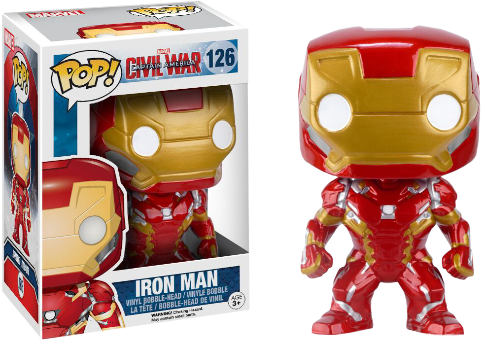 Iron Man Funko Pop -vinyylihahmo Taustakuvat