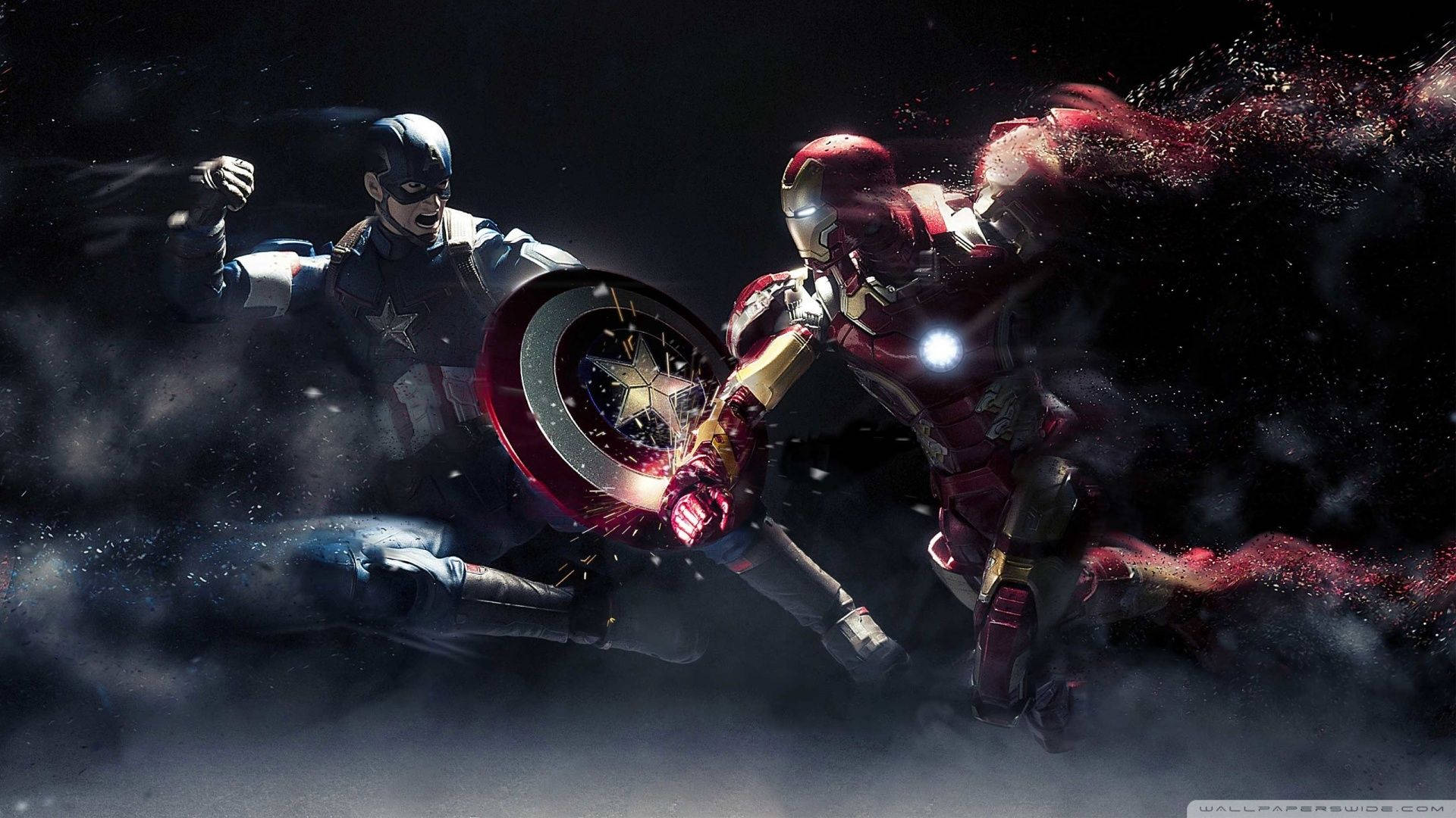 Iron Man ja Kapteeni Amerikka taustakuva