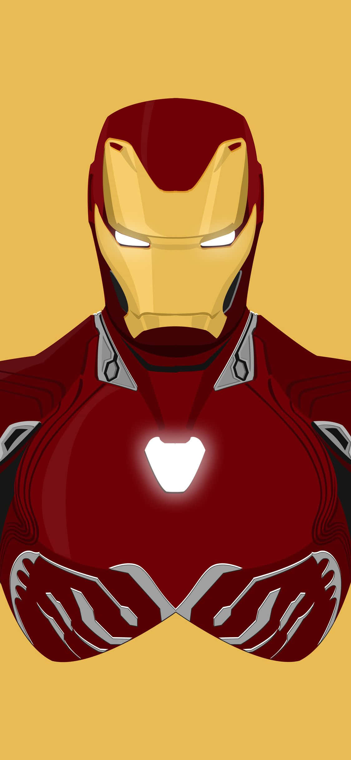 Iron Man Keltainen iPhone X Taustakuvat