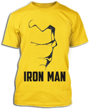 Iron Man - minimalistinen T-paitamalli Taustakuvat