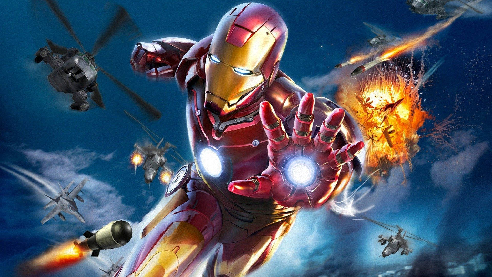 Iron Man taivaalla taustakuva