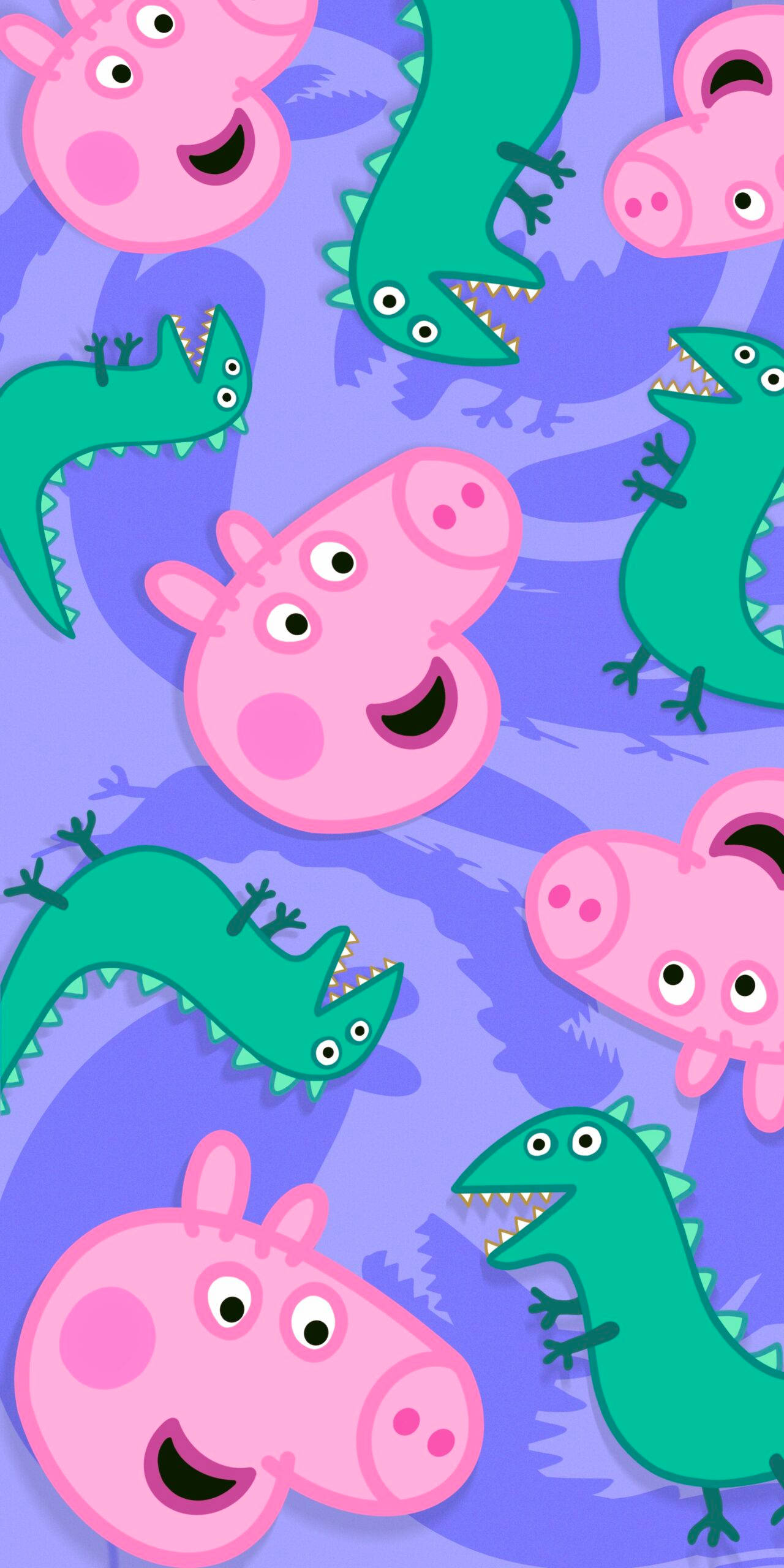 Iso lisko ja Possu-Peppa iPhone Taustakuvat