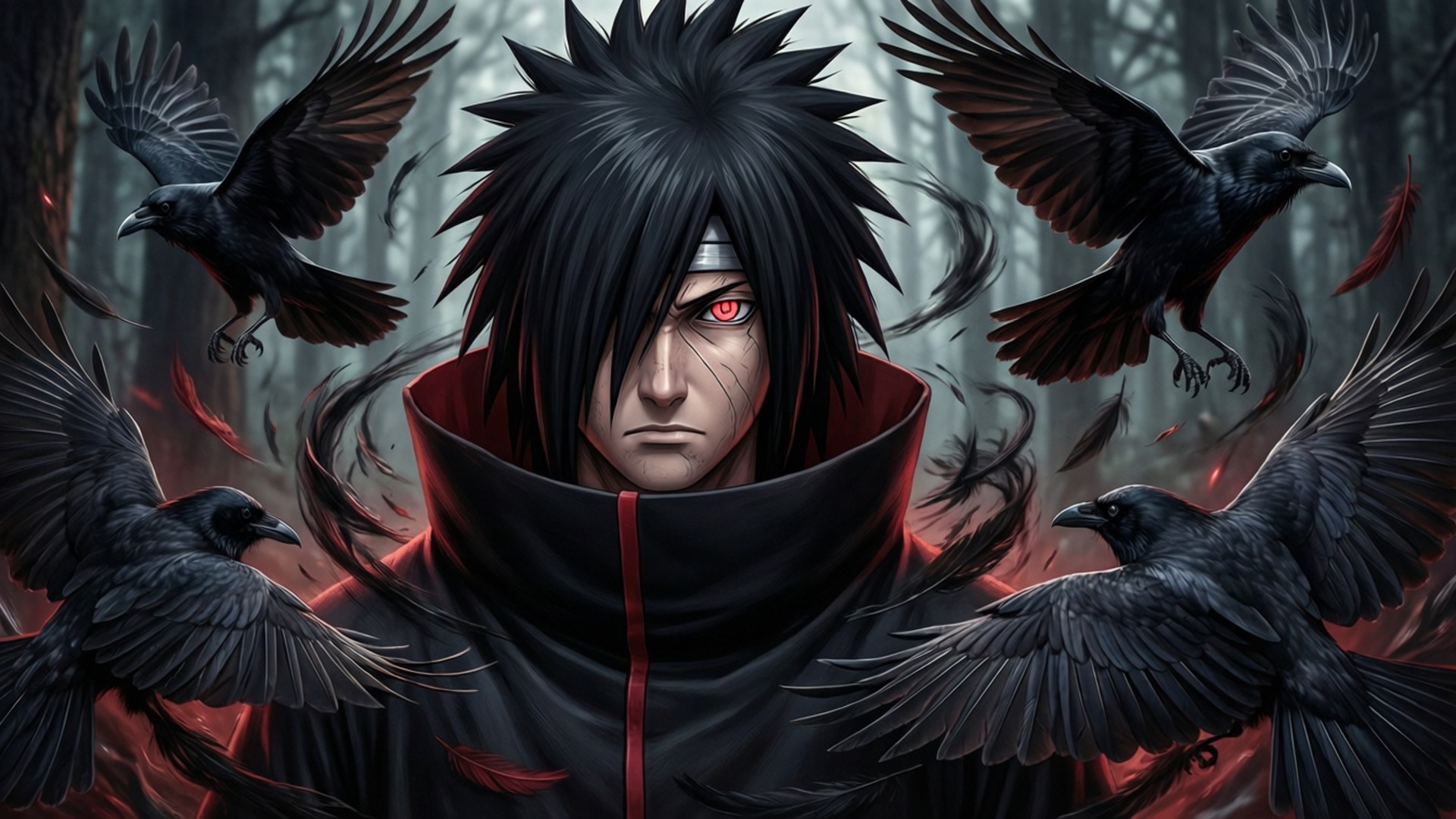Itachi ja varikset Taustakuvat