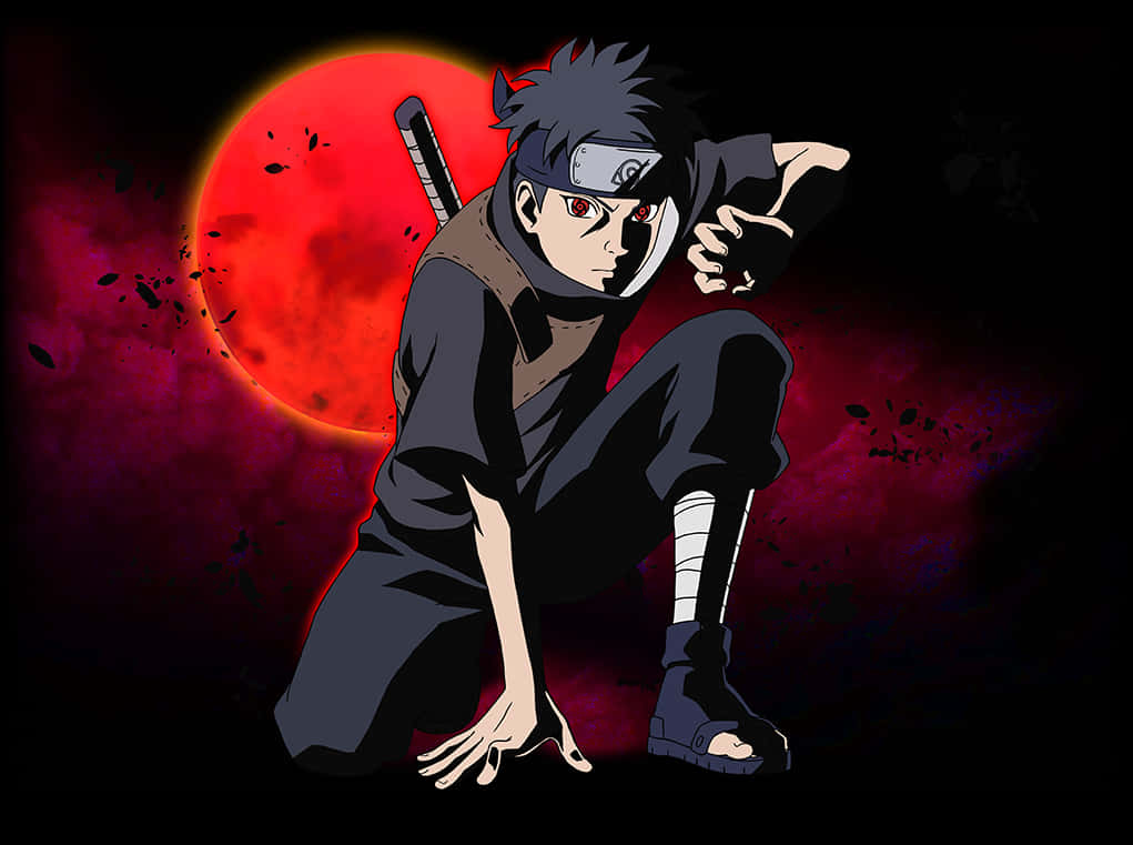 Itachi Uchiha punainen kuu tausta Taustakuvat