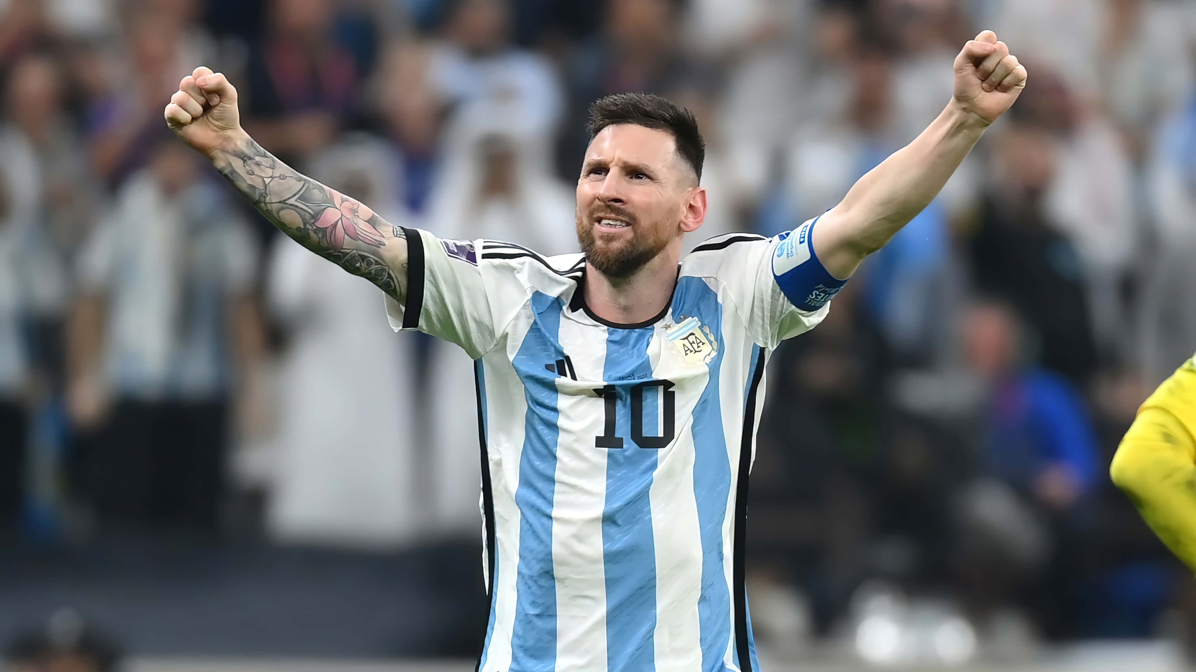 Jalkapallotähti Lionel Messi pelissä Taustakuvat