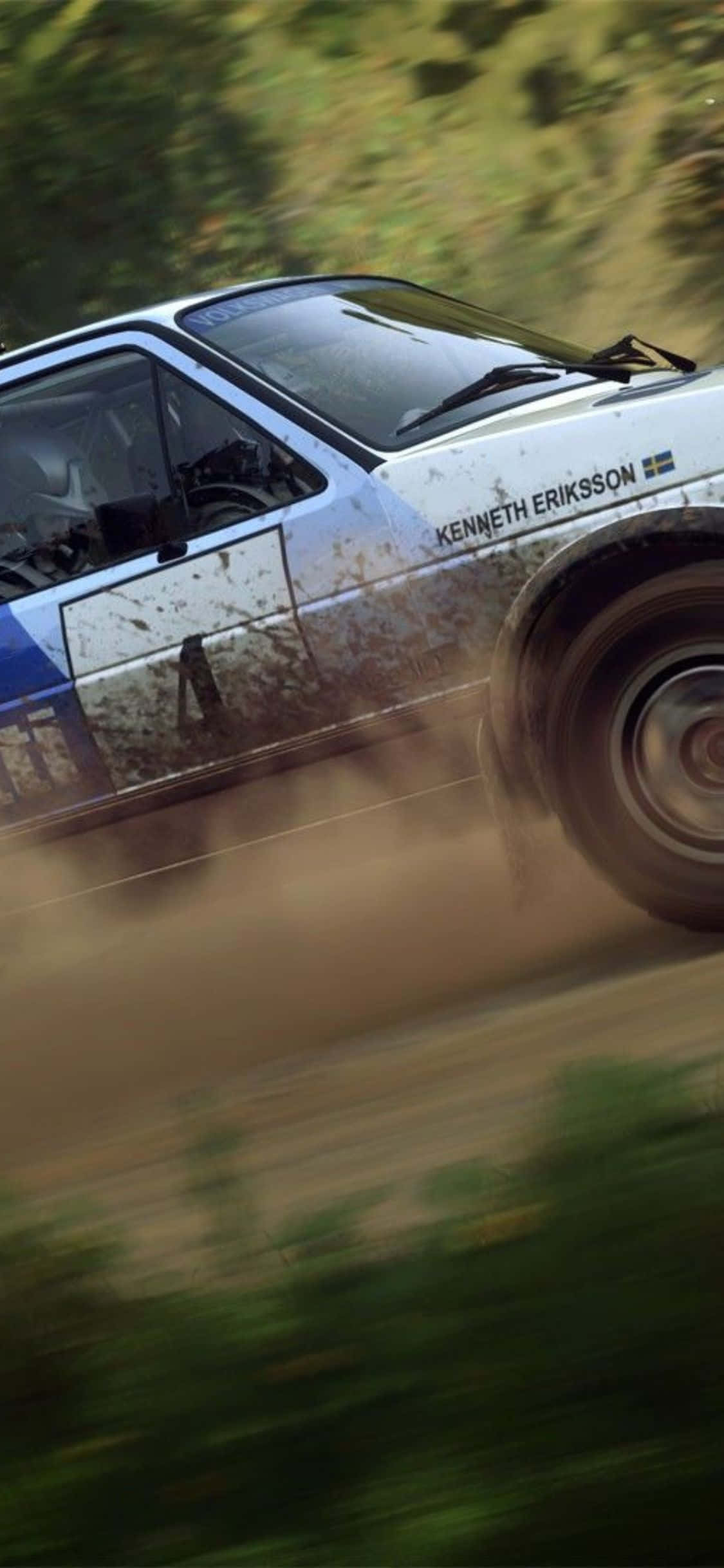 Jännittävä maastoseikkailu iPhone Xs Dirt Rallyssä! Taustakuvat