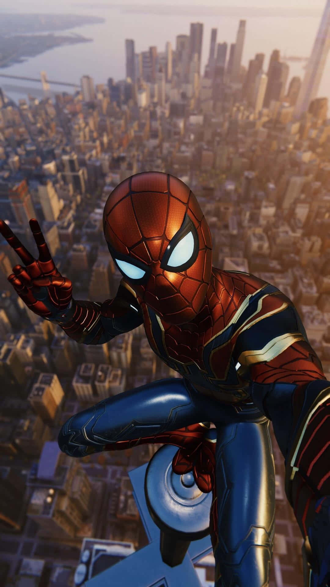 Jännittävä selfie-hetki Spider-Manin kanssa PS4-pelissä Taustakuvat
